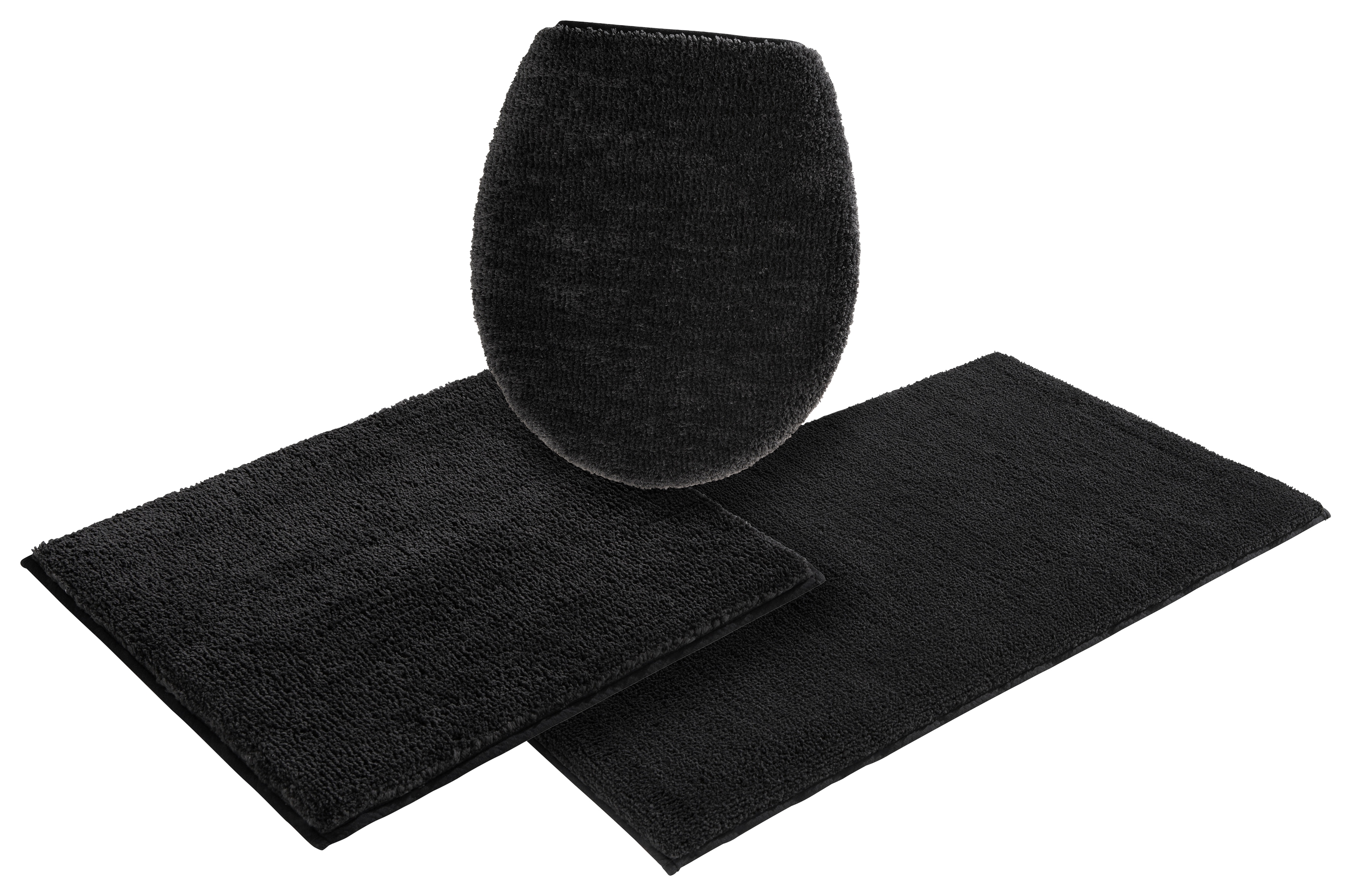 OTTO home Badematte "Vanessa, Badvorleger, Badezimmer Teppich" Höhe 10 mm rutschhemmend beschichtet fußbodenheizungsgeeignet schnell trocknend strapazierfähig Badteppich, weiche Haptik, unifarben