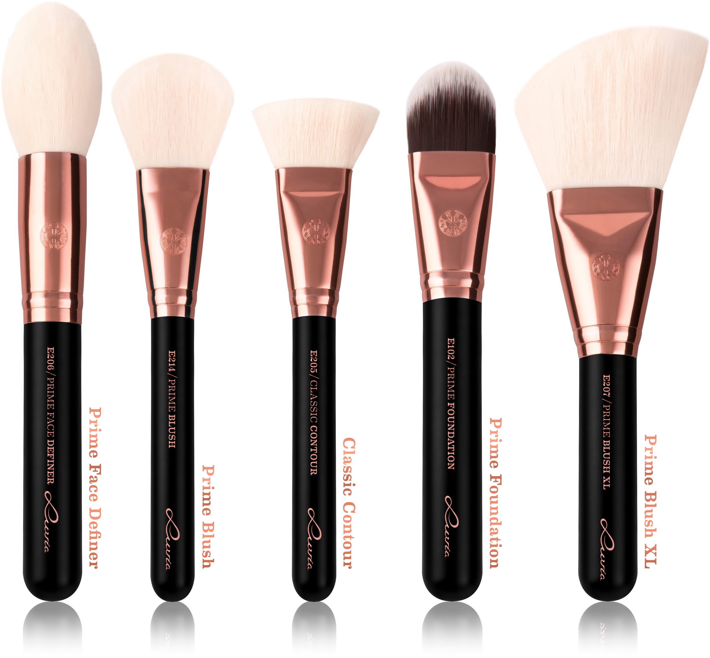 Luvia Cosmetics Kosmetikpinsel-Set »Expansion Set - Black Diamond«, (10 tlg.)