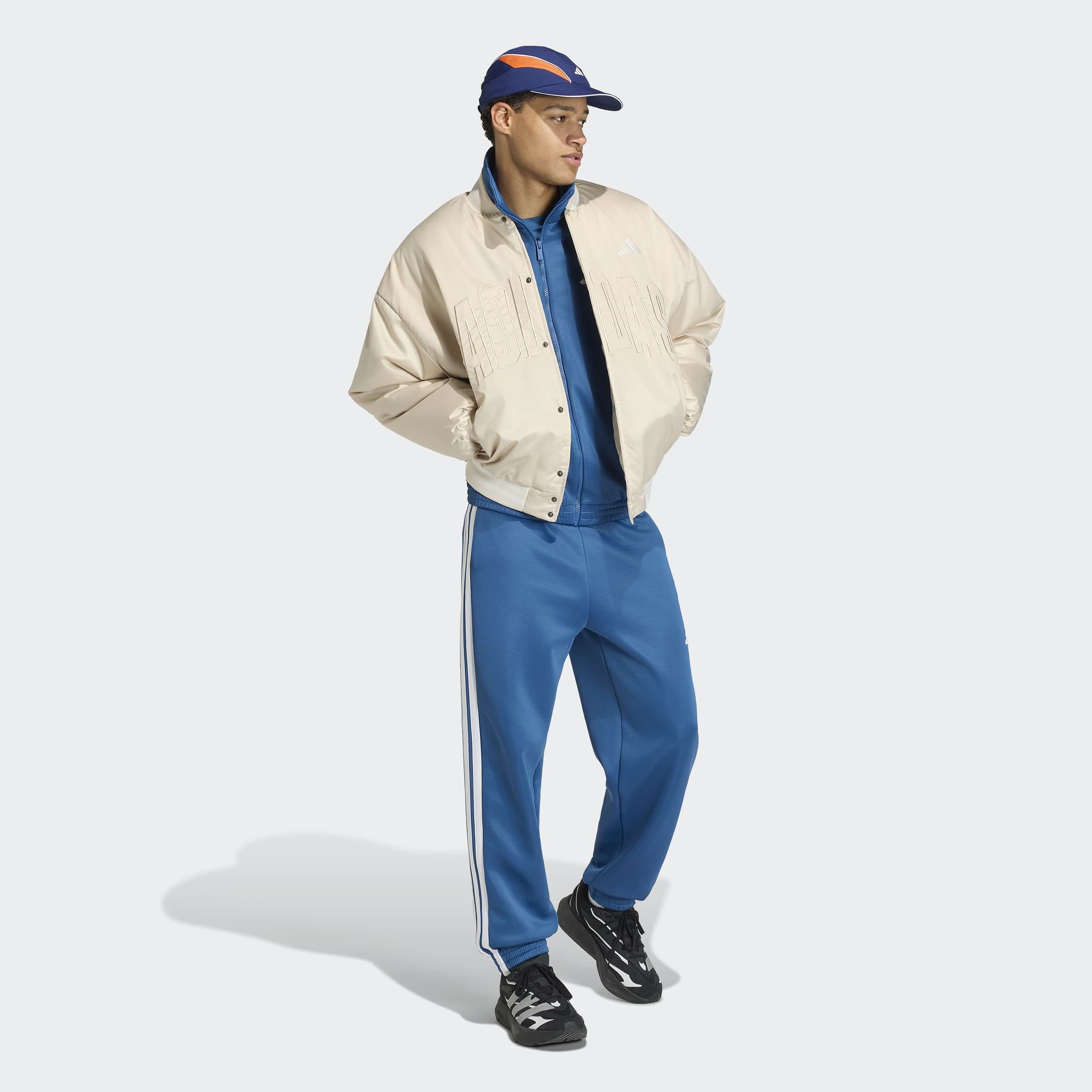 adidas Sportswear Trainingsjacke »STADIUM« mit Rollkragen, lockere Passform, aus Polyester und Baumwolle