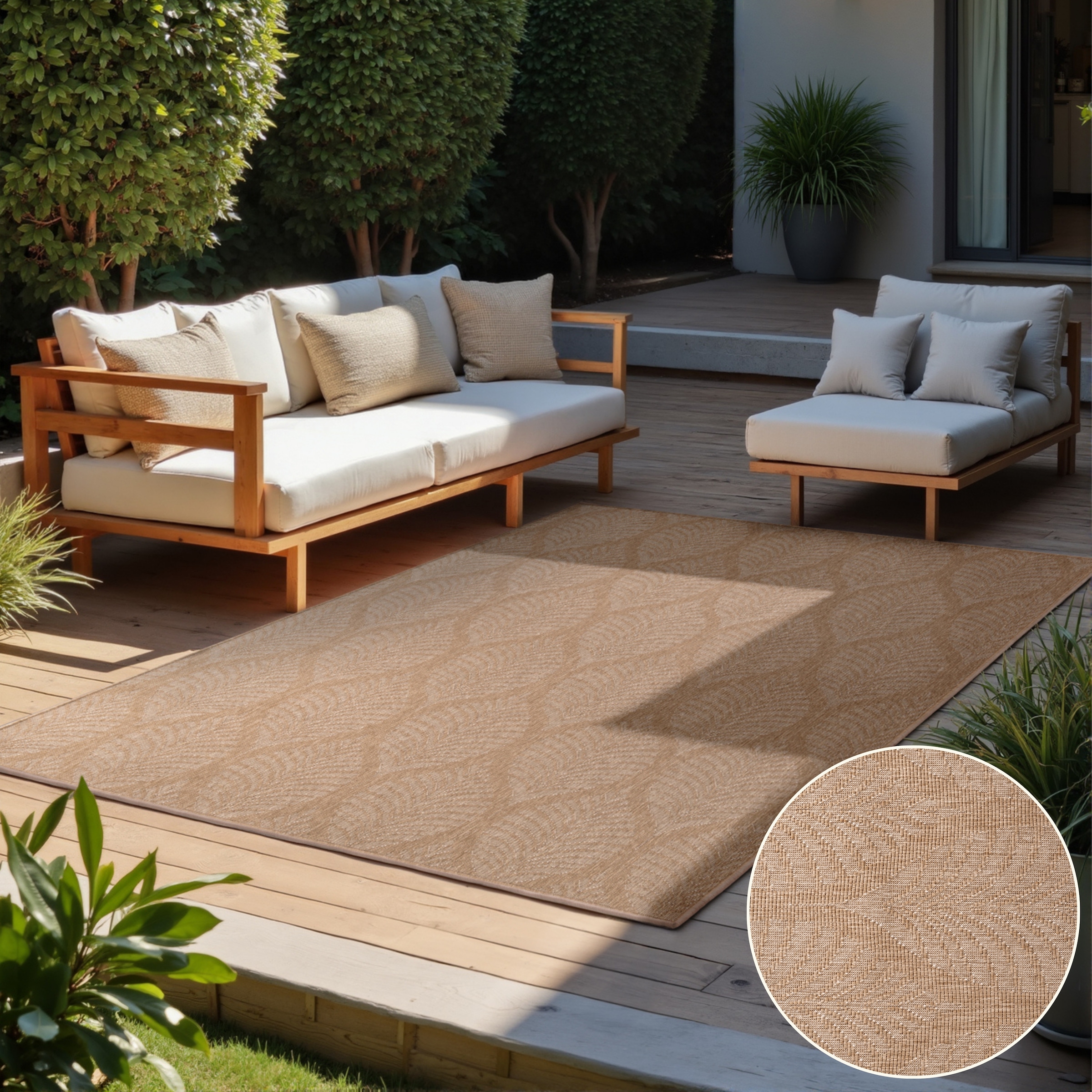 Hanse Home Liora Reversible Rug White/Jute 160x230cm 4