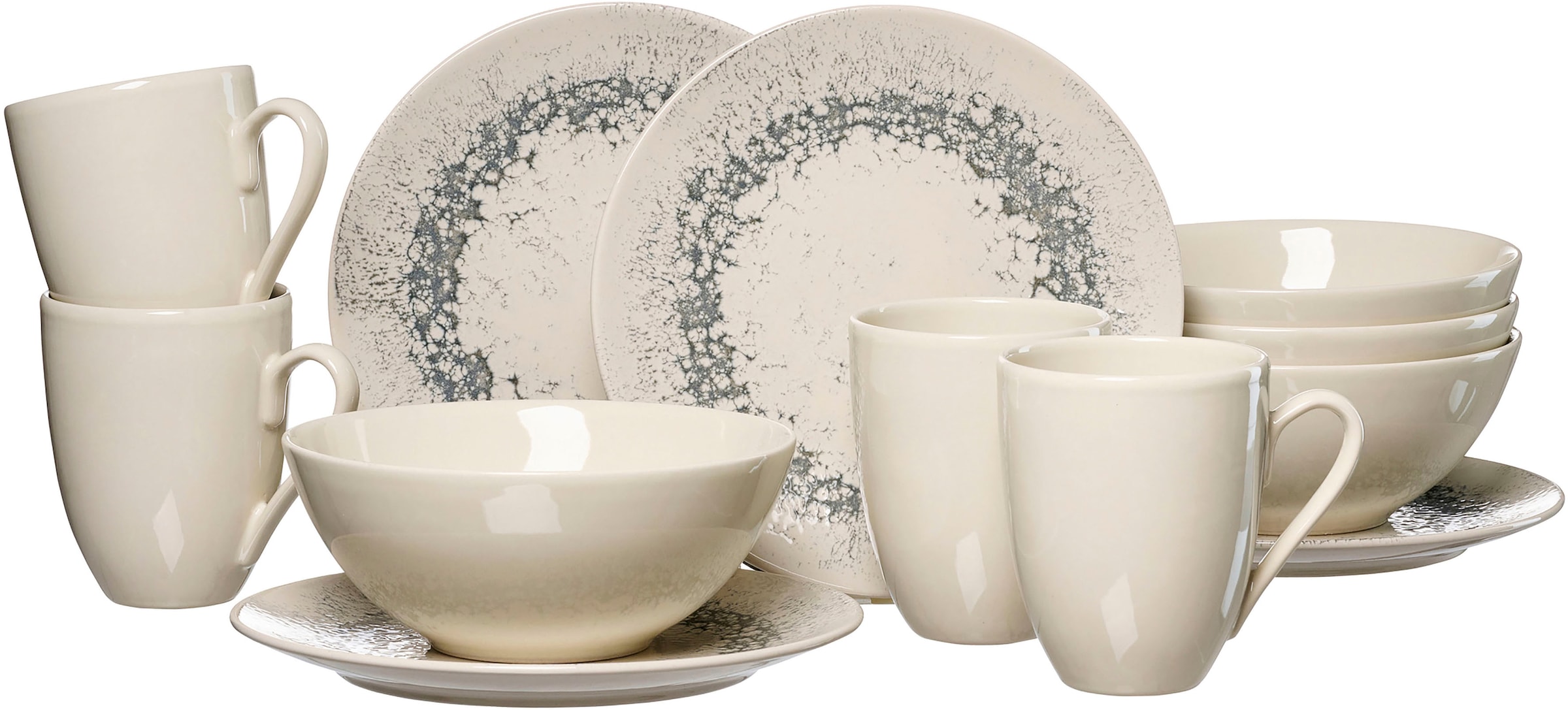 Ritzenhoff & Breker Kaffeeservice "Cecina" Geschirr-Set, seidig schimmernde günstig online kaufen