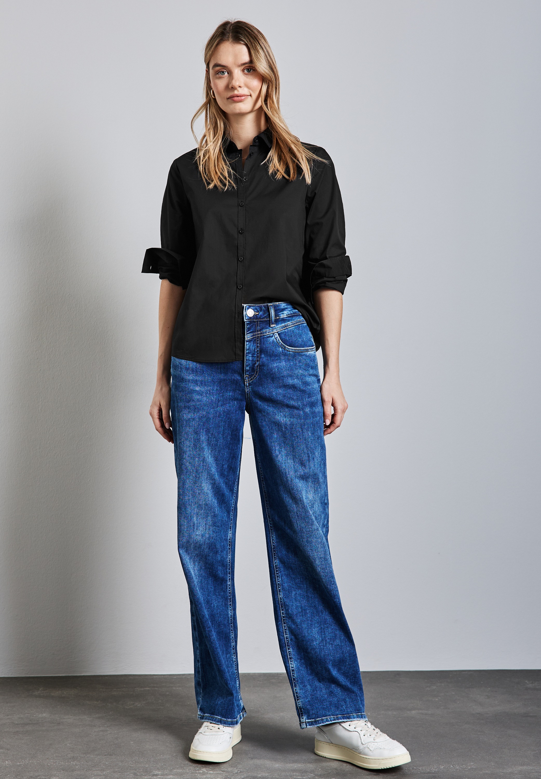 Thumbnail - STREET ONE Langarmbluse mit Knopfleiste