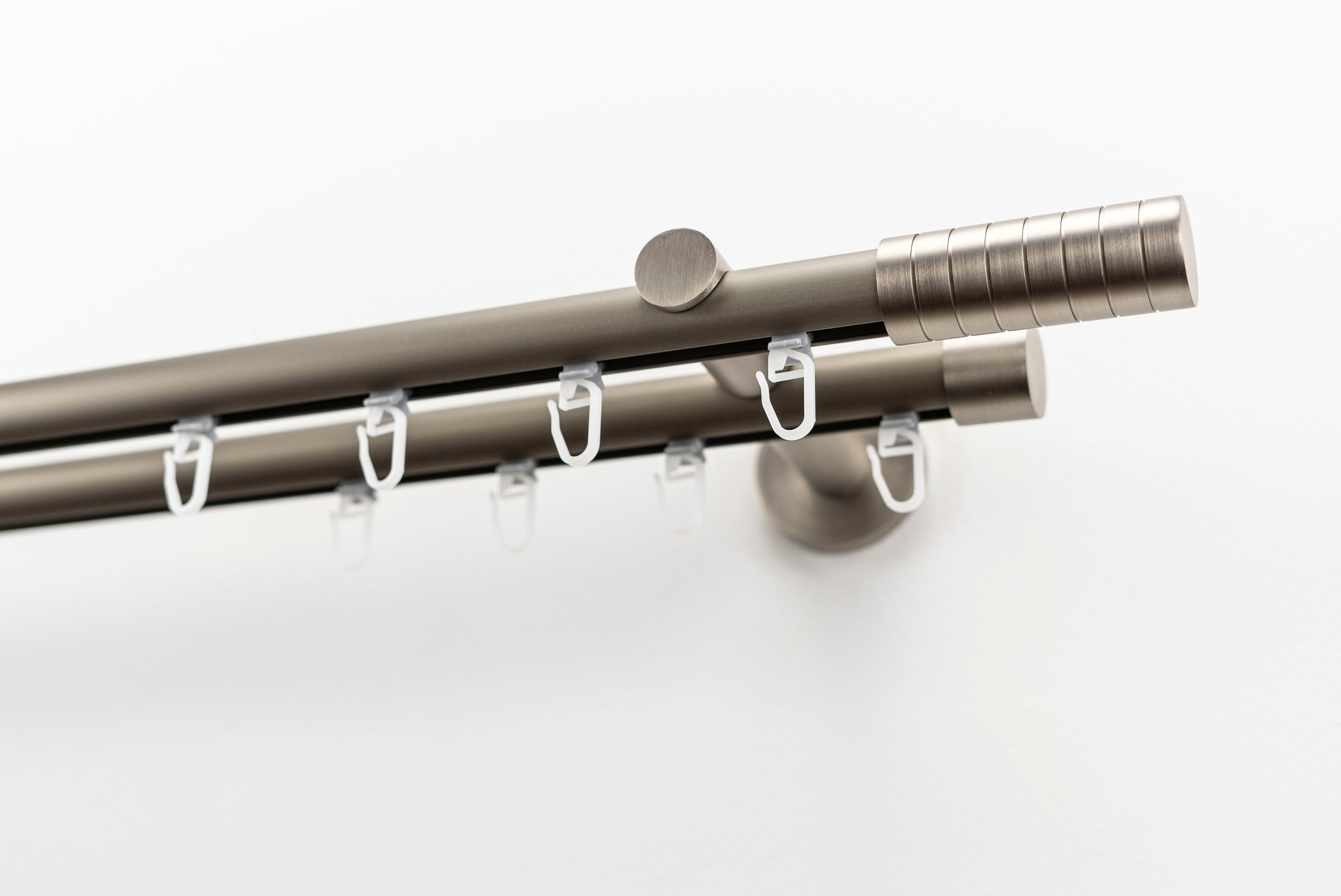 GARESA Gardinenstange "EASY" Ø 20 mm 2 läufig-läufig Wunschmaßlänge günstig online kaufen