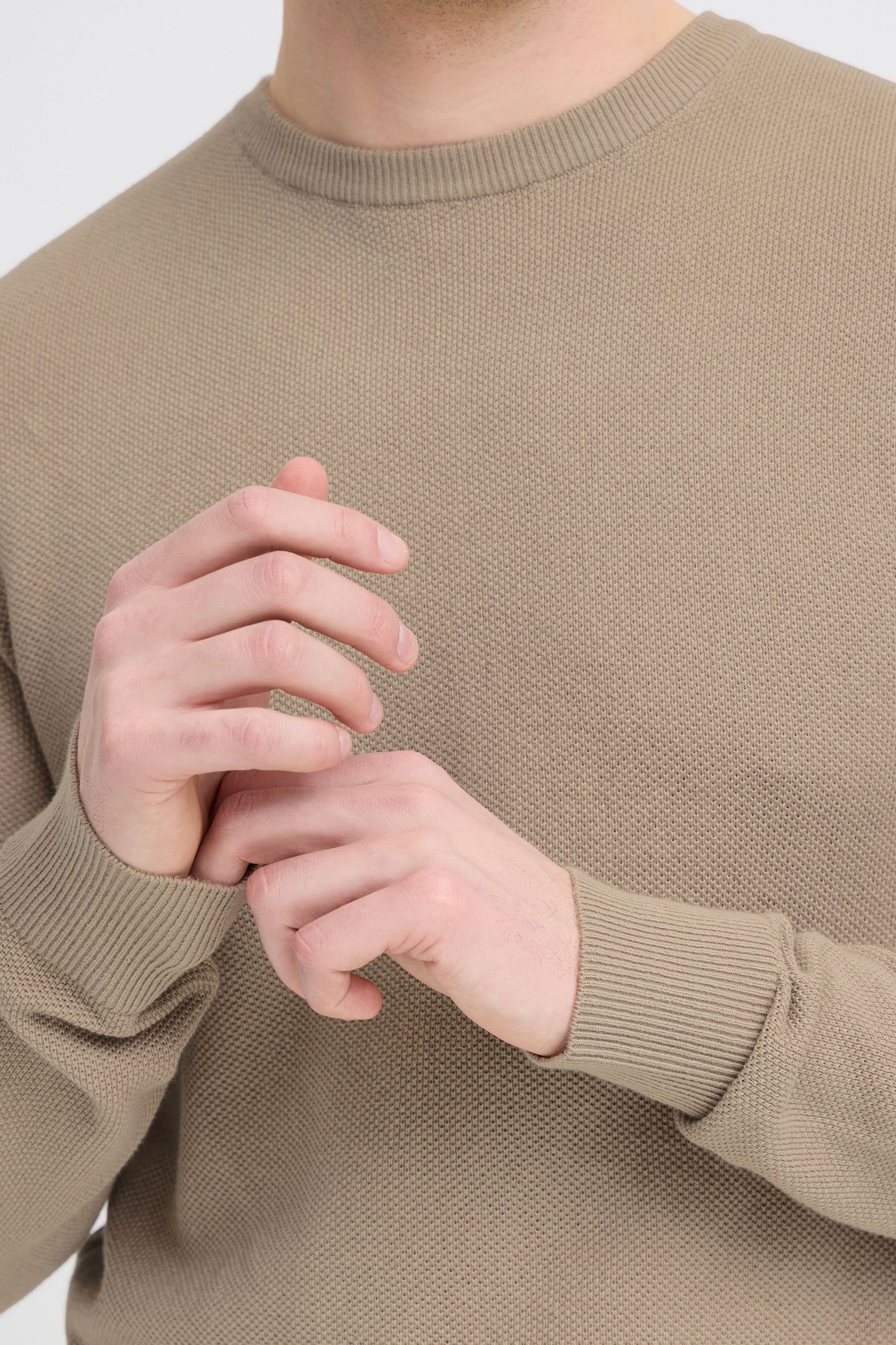 Blend Strickpullover »BHBartel« Klassischer Feinstrick-Pullover mit Rippbündchen