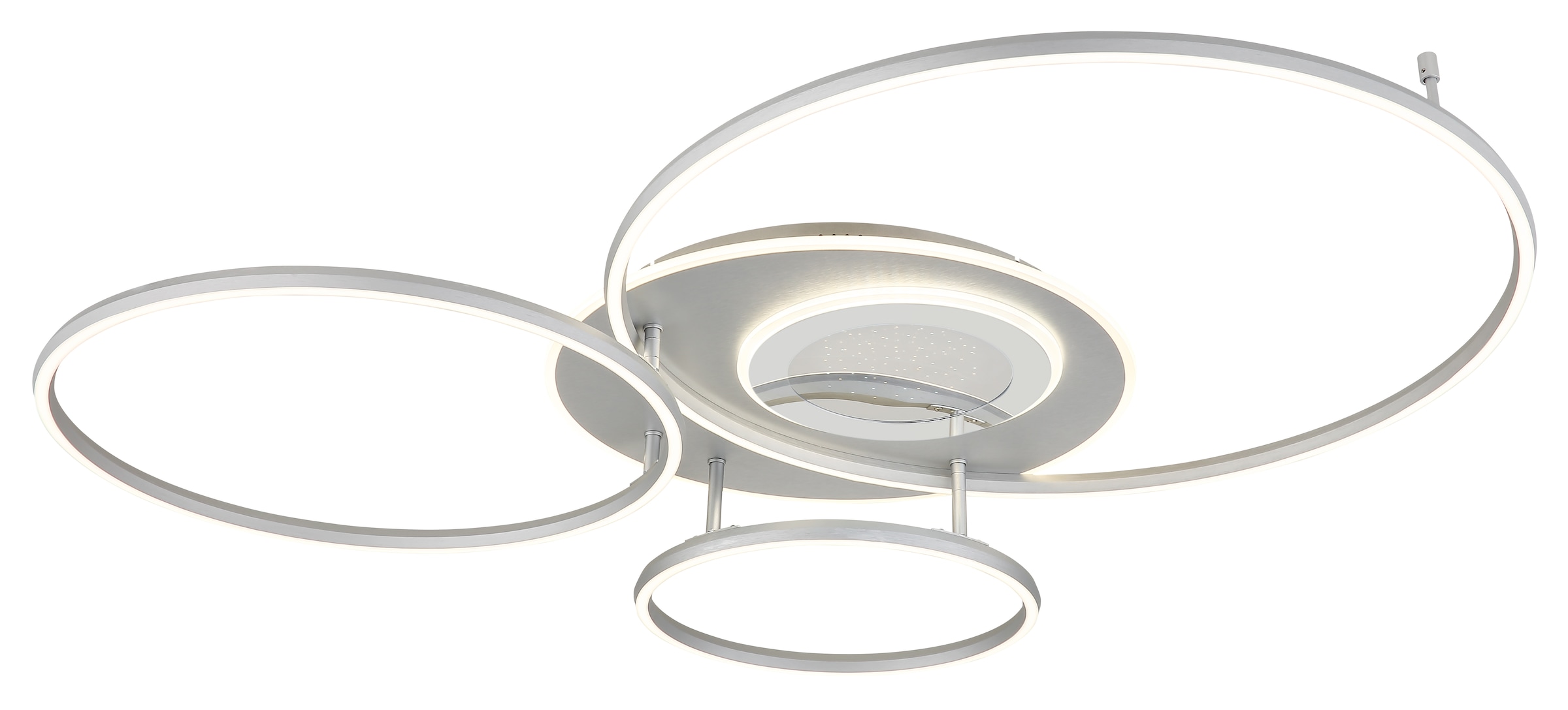GLOBO LIGHTING Deckenleuchte »JOHNSON« LED-Modul 1 Stk. Smarte LED-Deckenleuchte, dimmbar, Fernbedienung, flexibel