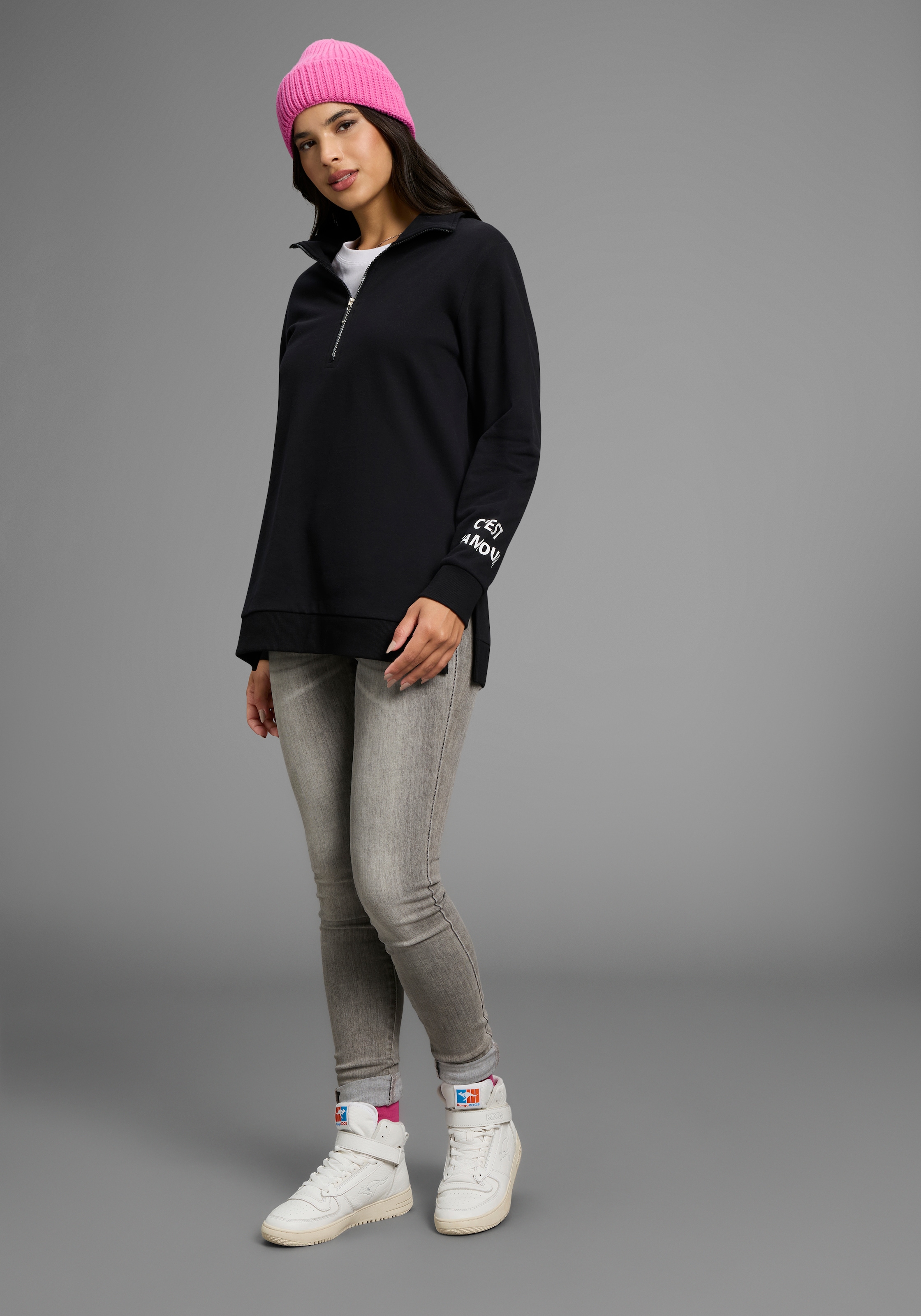 Laura Scott Longsweatshirt, in großen Größen verfügbar