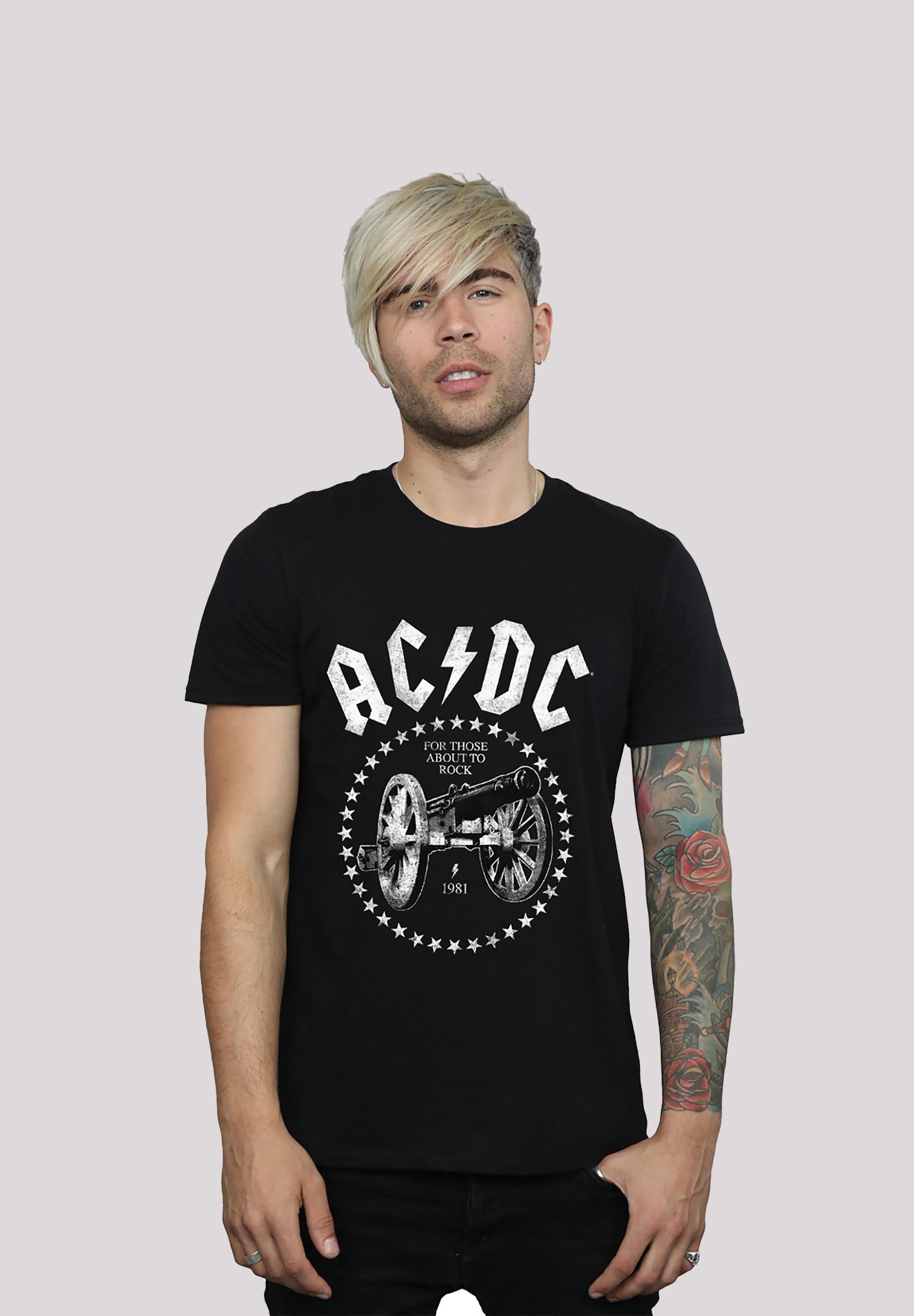 F4NT4STIC T-Shirt "ACDC We Salute You Cannon für Kinder & Herren", Print günstig online kaufen