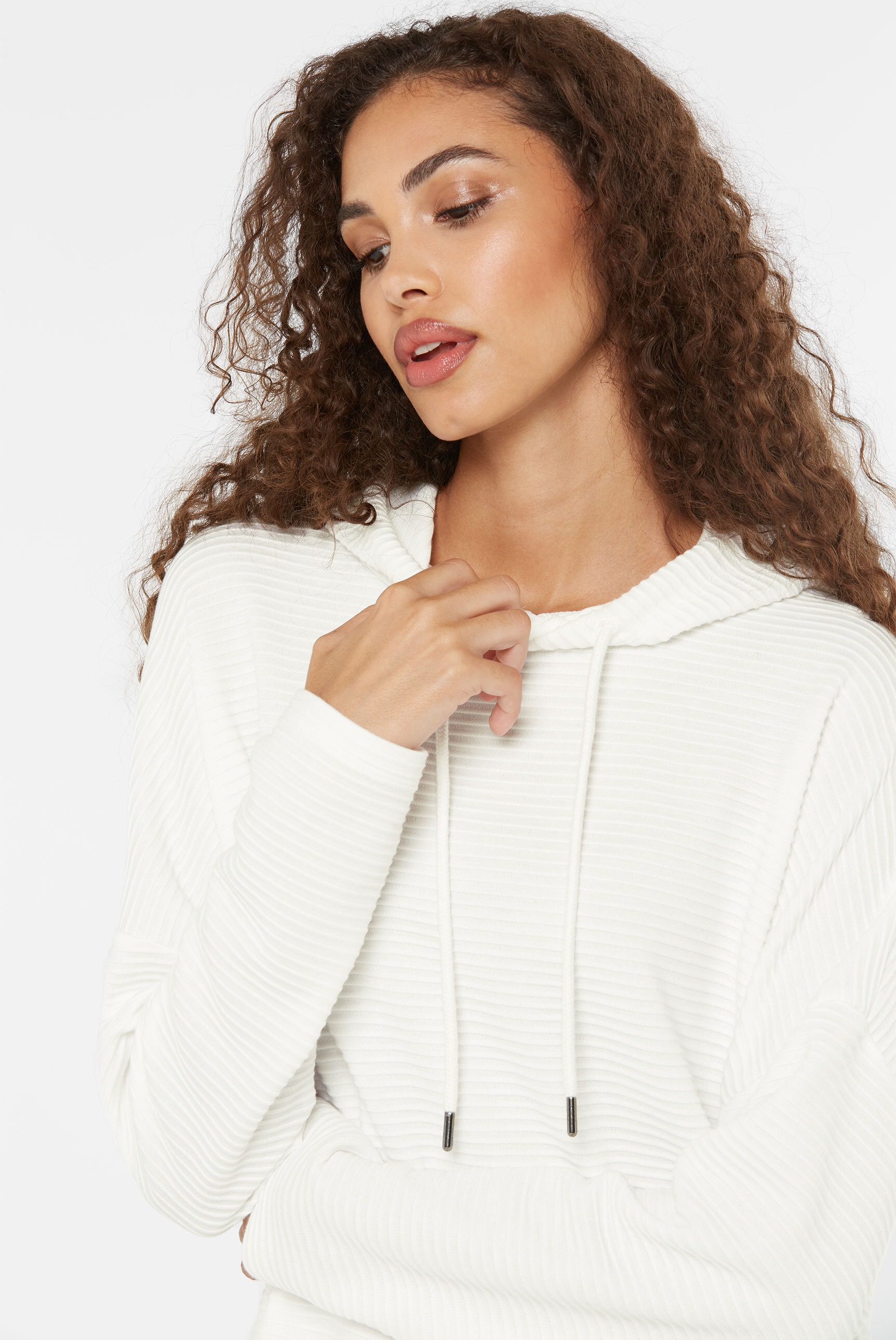 SENSES.THE LABEL Kapuzensweatshirt , mit überschnittenen Schultern
