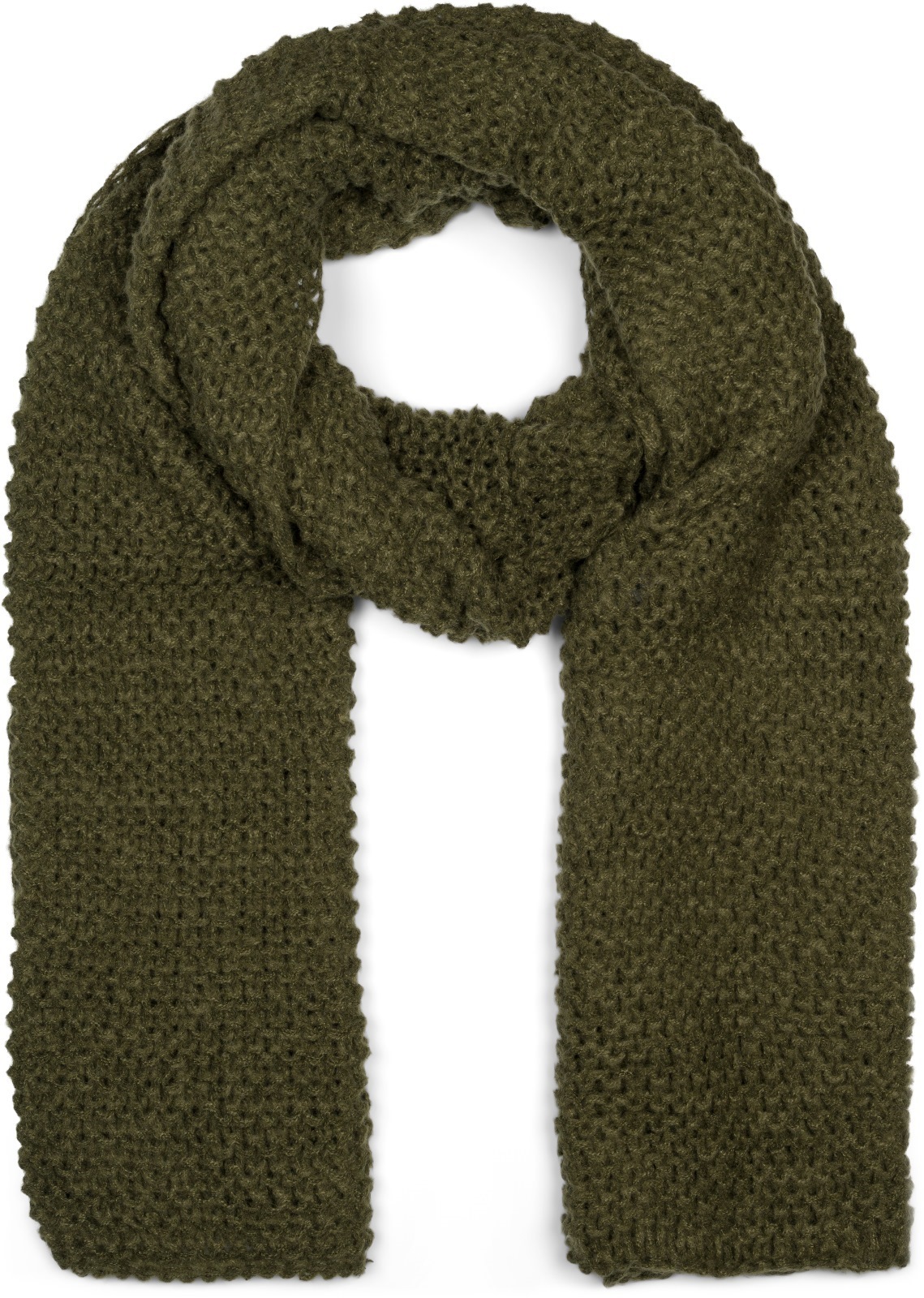 styleBREAKER Strickschal "Langer Strick Schal mit Wellen Strickmuster" 1 Stk.