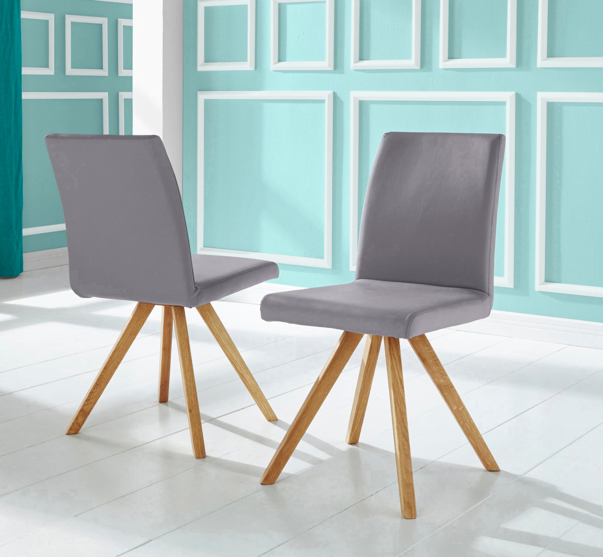 Home affaire Schalenstuhl "Rio" (Set) 2 Stk.Bezug in Kunstleder oder Strukt günstig online kaufen