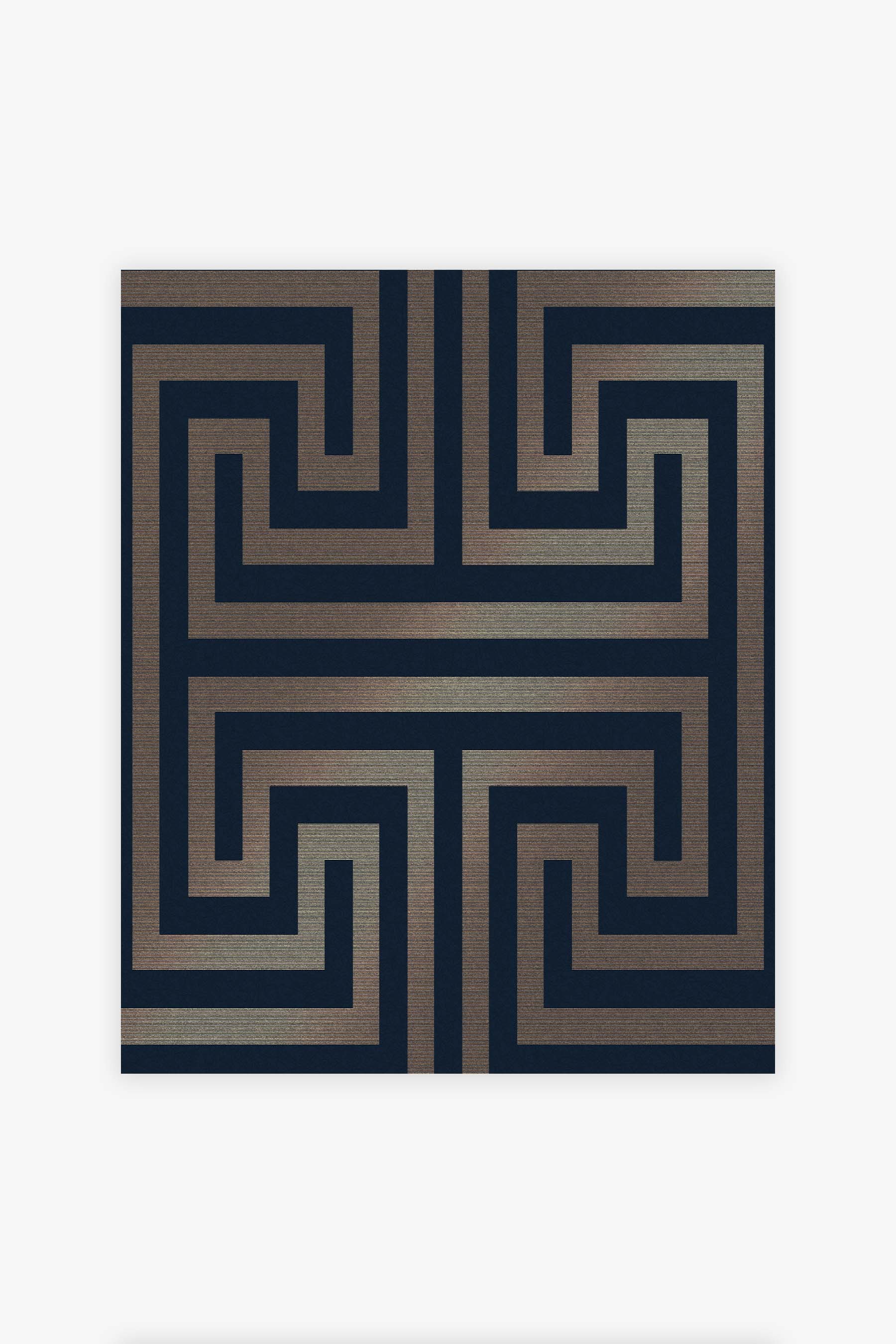 Next Vliestapete »METALLIC GREEK KEY Vliestapete 10mx52cm« 3D-Optik texturiert Metallischer Griechischer Schlüssel blau 10mx52cm