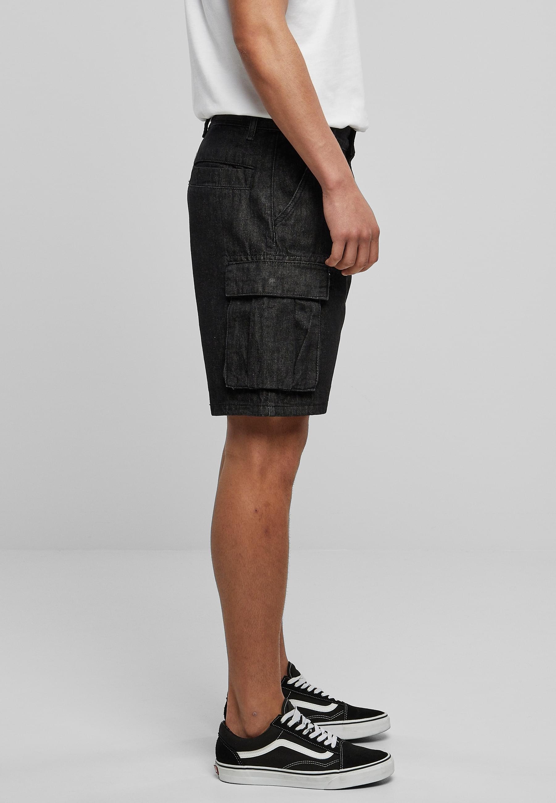 URBAN CLASSICS Cargoshorts »Urban Classics Herren Organic Denim Cargo Shorts«, (1 tlg.)