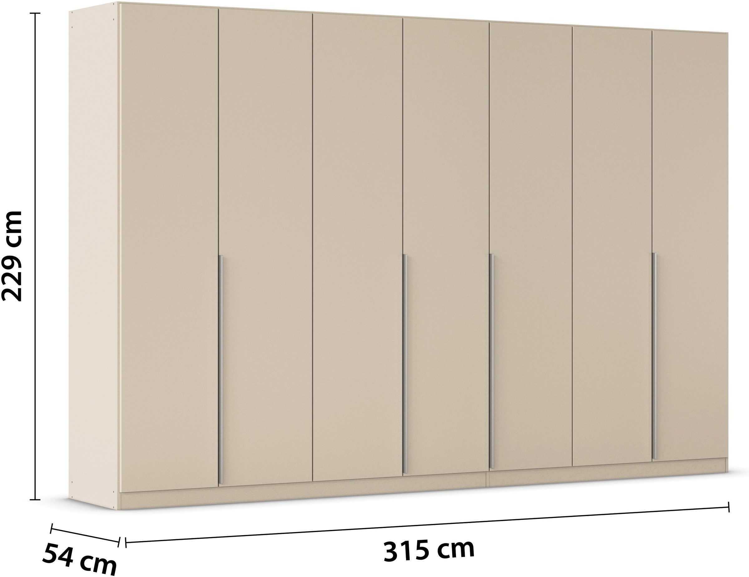 rauch Drehtürenschrank »Kleiderschrank Schrank Garderobe AGORDO TOPSELLER Schlafzimmer«, (in zwei Griff-Farben, Breiten 91-360 cm, Dekor- oder Hochglanzfront), durchdachte Innenausstattung, in 7 Breiten und 2 Höhen MADE IN GERMANY