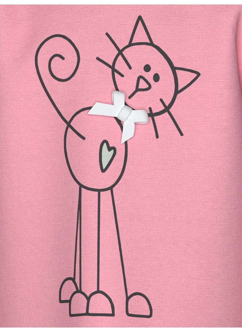 Trigema Longsleeve »TRIGEMA Langarmshirt mit süßem Katzen-Printmotiv«, (1 tlg.)