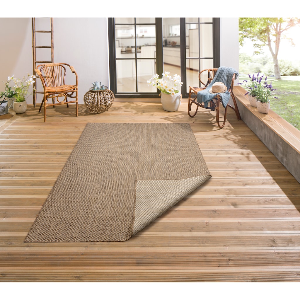 my home Teppich »Rhodos«, rechteckig, In-und Outdoor geeignet, Sisal-Optik, Wetterfest & UV-beständig