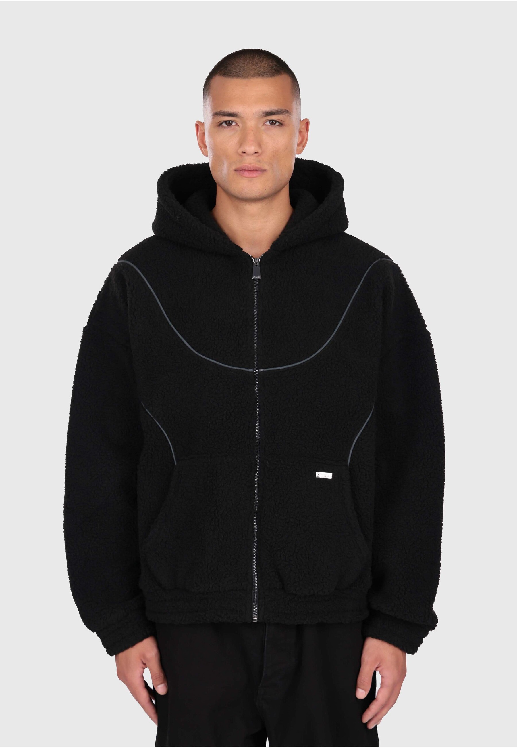 Dropsize Sweatjacke »Dropsize WAVY TEDDY ZIP HOODIE«
