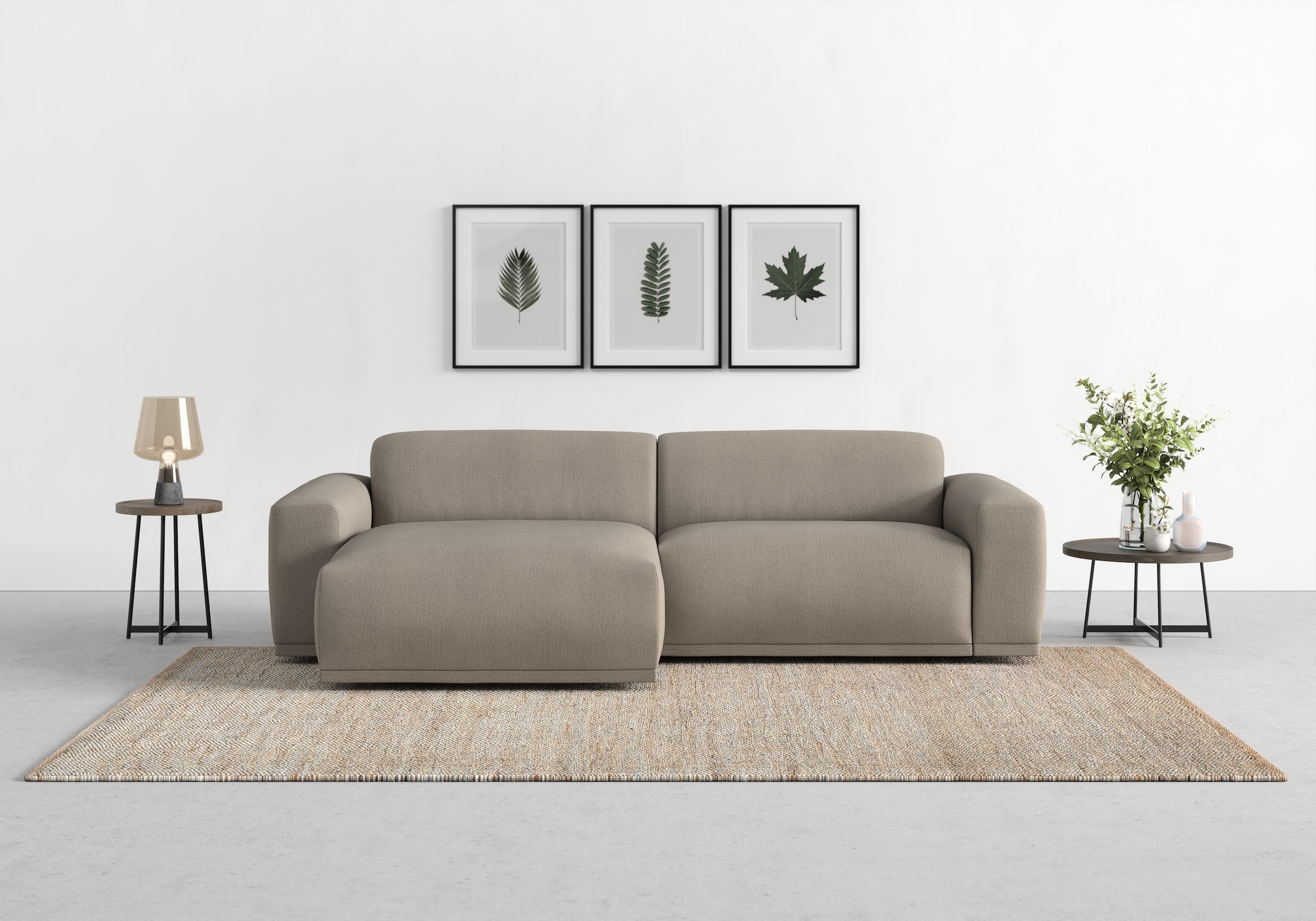 TRENDMANUFAKTUR Ecksofa "Braga, mit hochwertigem Kaltschaum, L-Form, in Cor günstig online kaufen