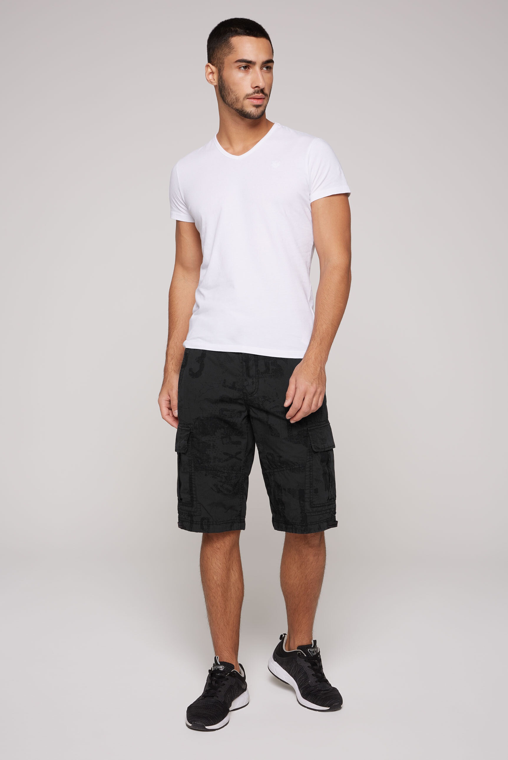 CAMP DAVID Cargoshorts, mit Bindeband am Saum