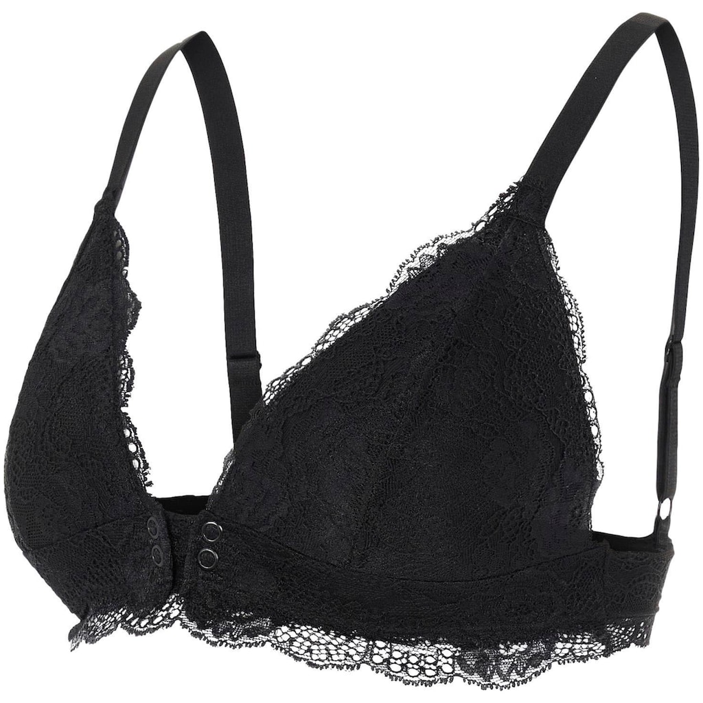 Mamalicious Schwangerschafts-BH »MLZENINA LACE NURSING BRA A. NOOS«, mit Zierknöpfen am Dekolleté