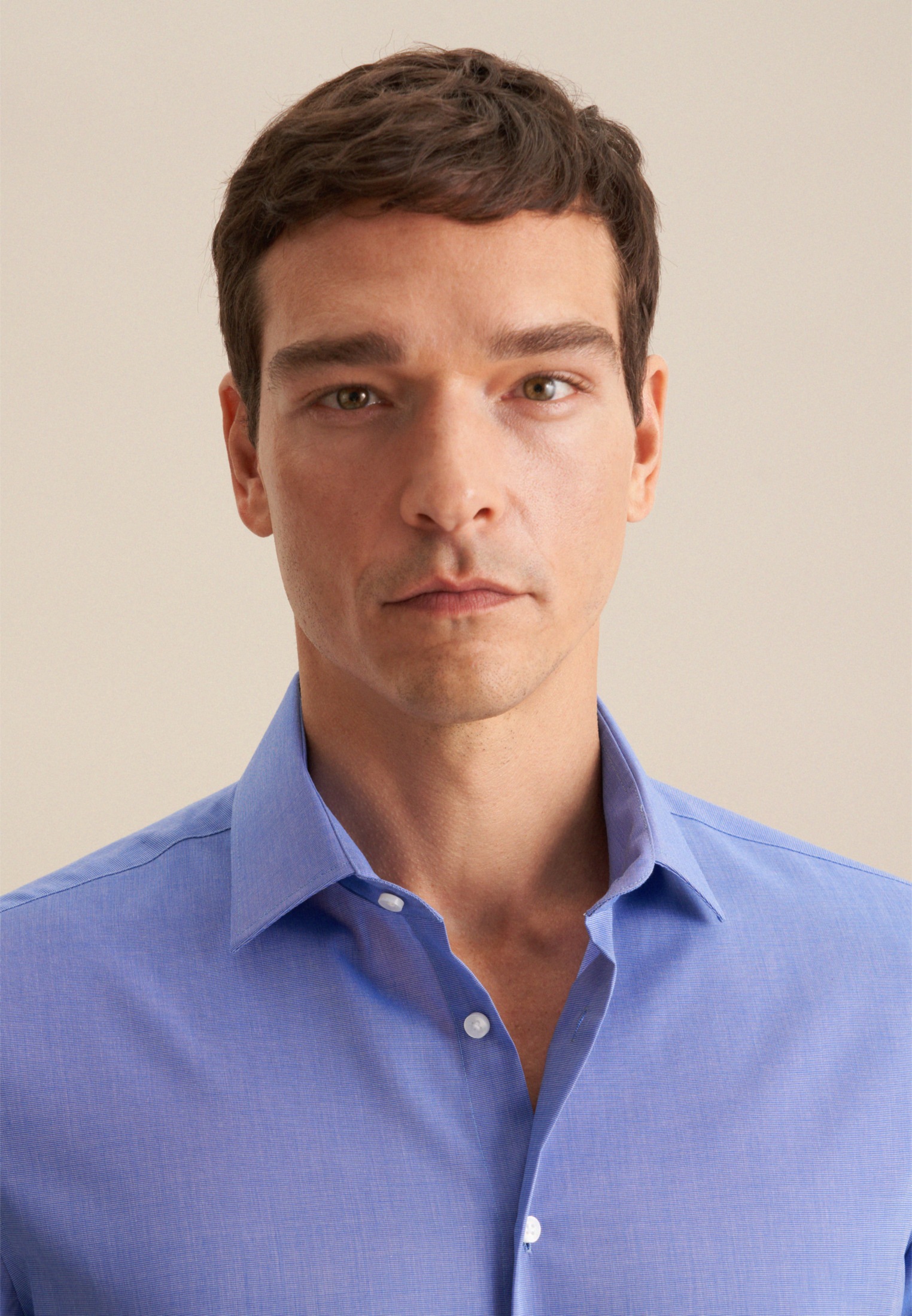 Thumbnail - seidensticker Businesshemd "Shaped" Shaped 1/2 Kentkragen Uni