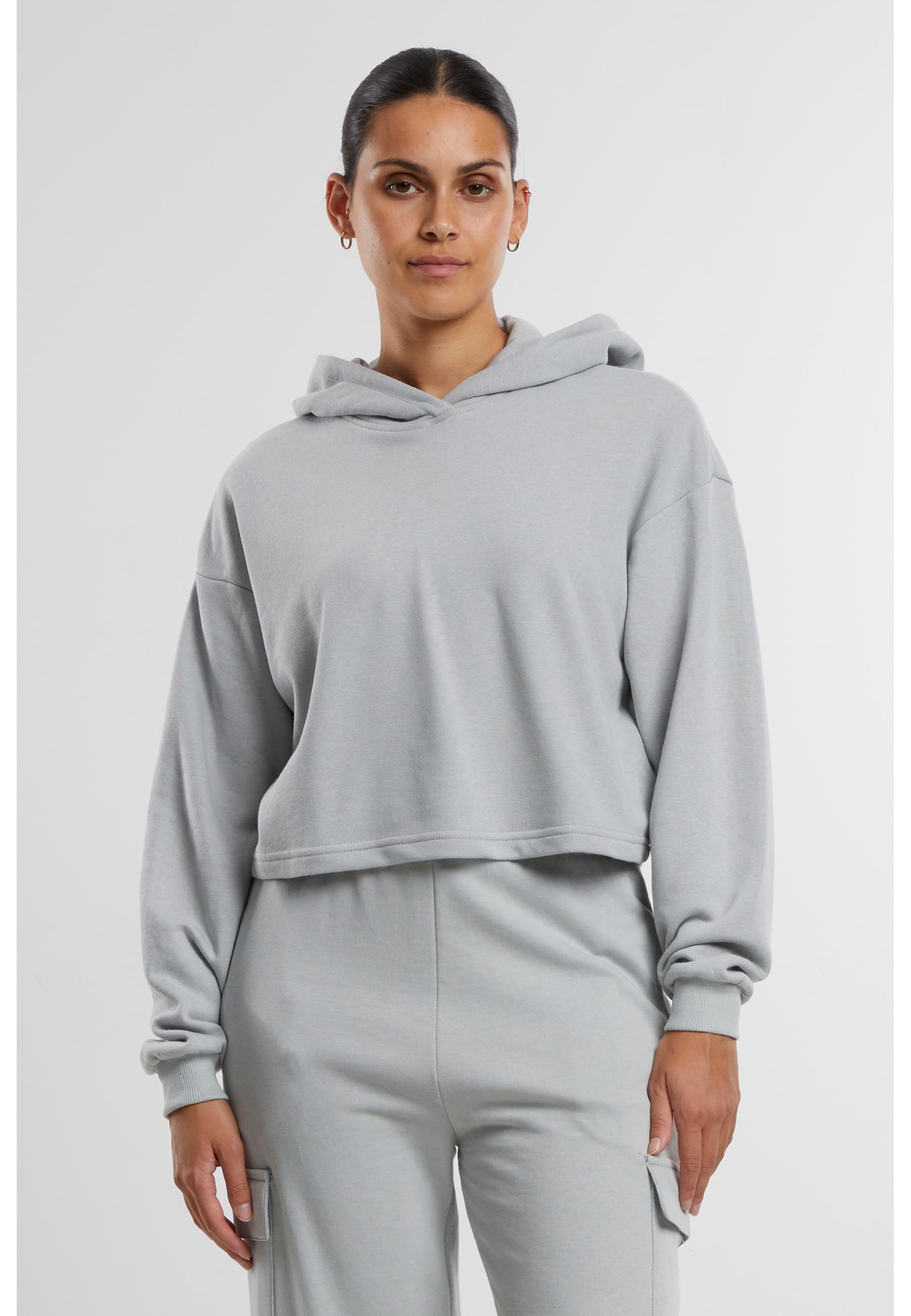 URBAN CLASSICS Kapuzenpullover »Urban Classics Damen Ladies Oversized Cropped Light Terry Hoodie«, (1 tlg.)