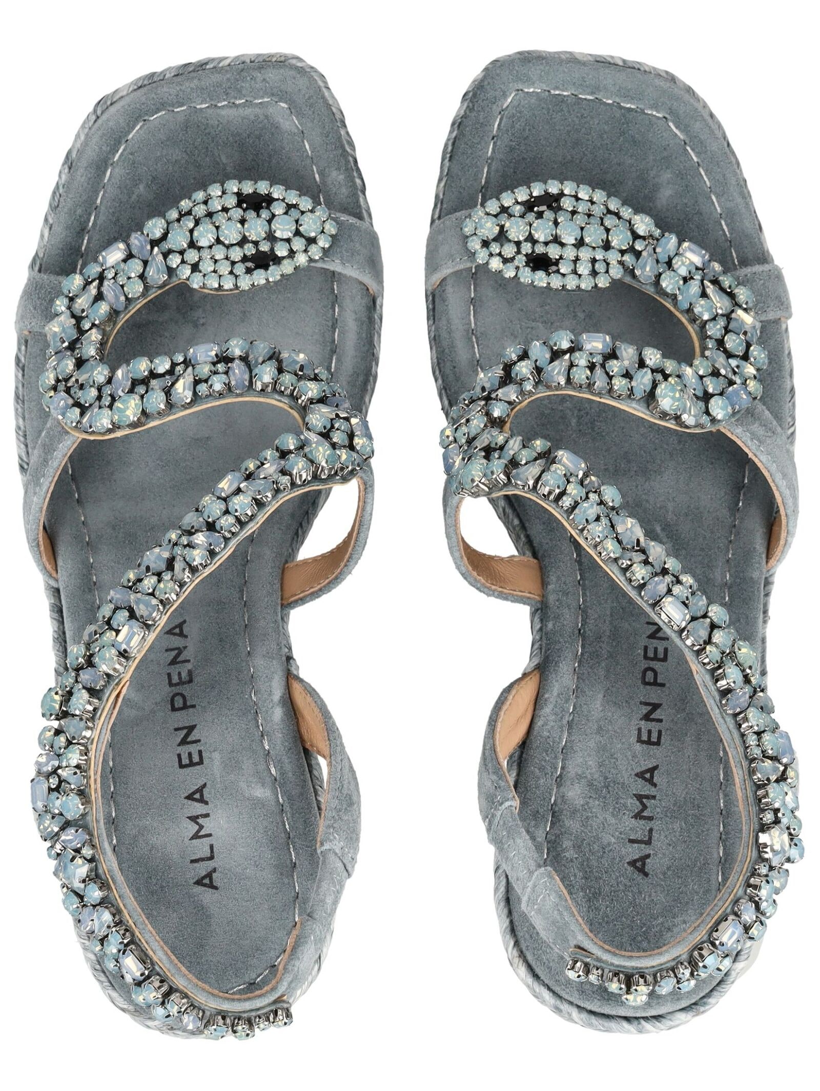 Alma en Pena Keilsandalette »ALMA EN PENA Sandalen Veloursleder/Textil«