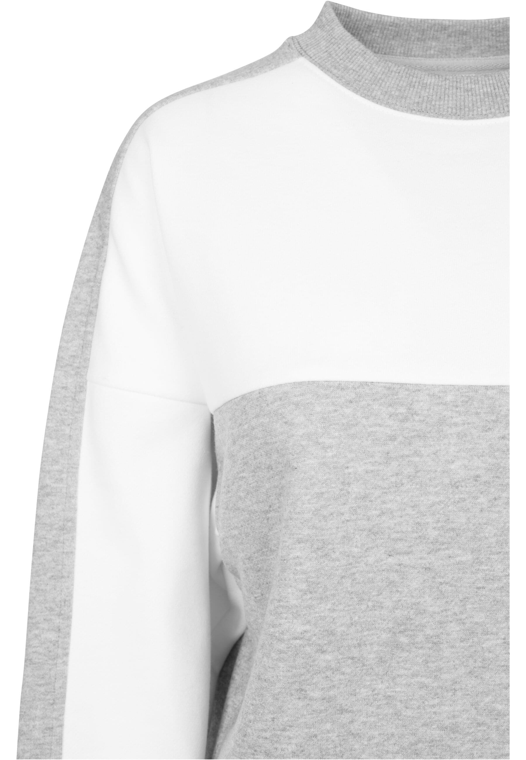 URBAN CLASSICS Sweatshirt »Urban Classics Damen Ladies Oversize 2-Tone Stripe Crew«, (1 tlg.)