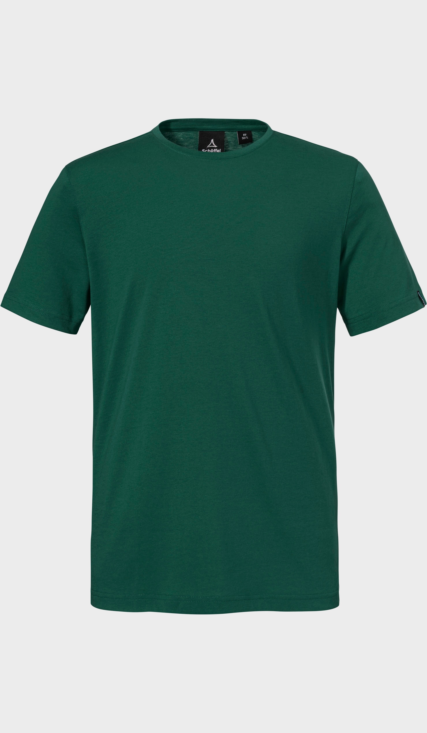 Funktionsshirt SCHÖFFEL "T Shirt Style Collada MNS", Herren, Gr. 54, 6995, grün, Oberstoff: 60% Baumwolle, 40% Polyester, Rundhals, Shirts Funktionsshirt
