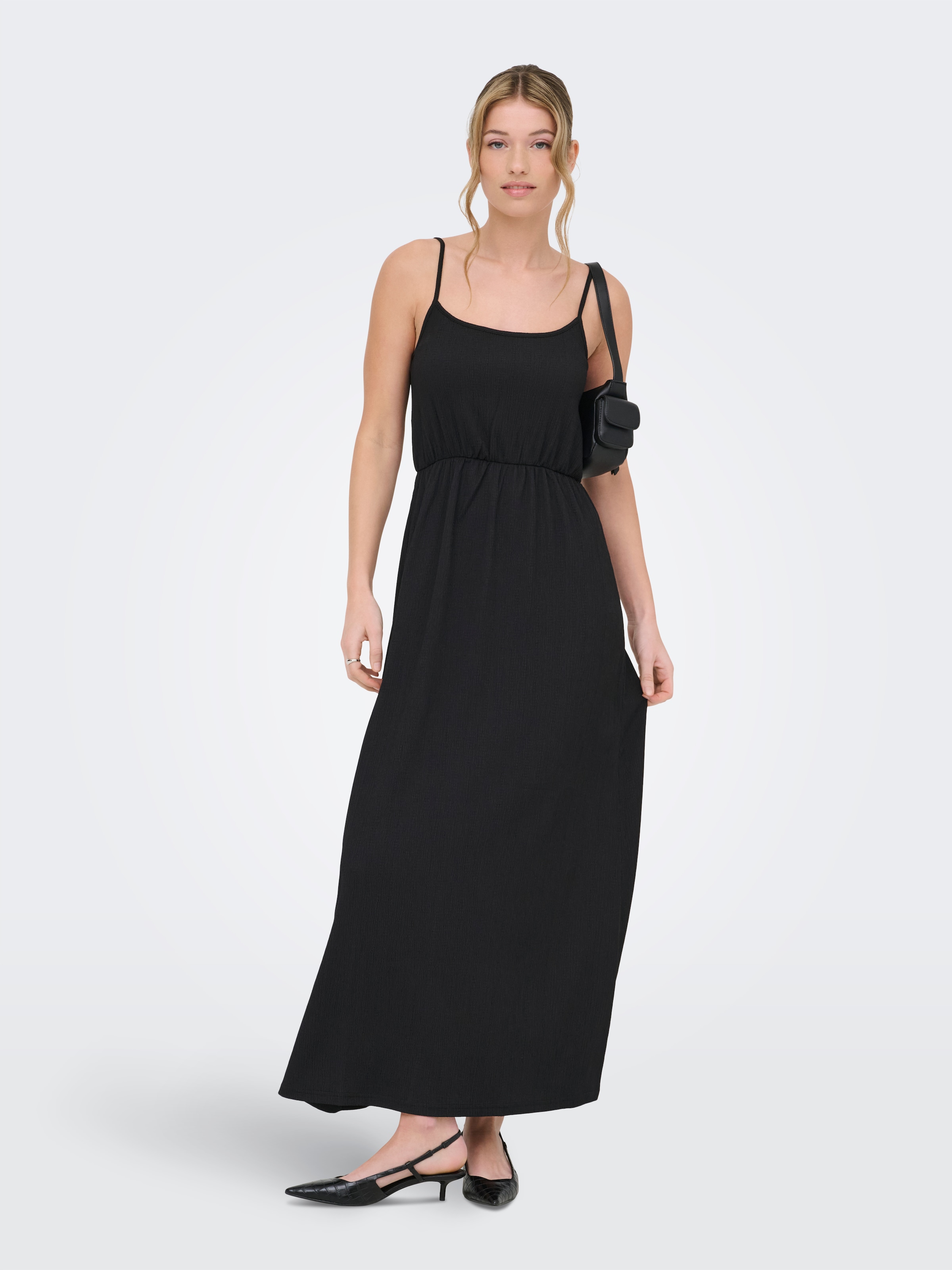 ONLY Maxikleid »ONLALTA S/L LONG STRAP DRESS PNT ZLO«