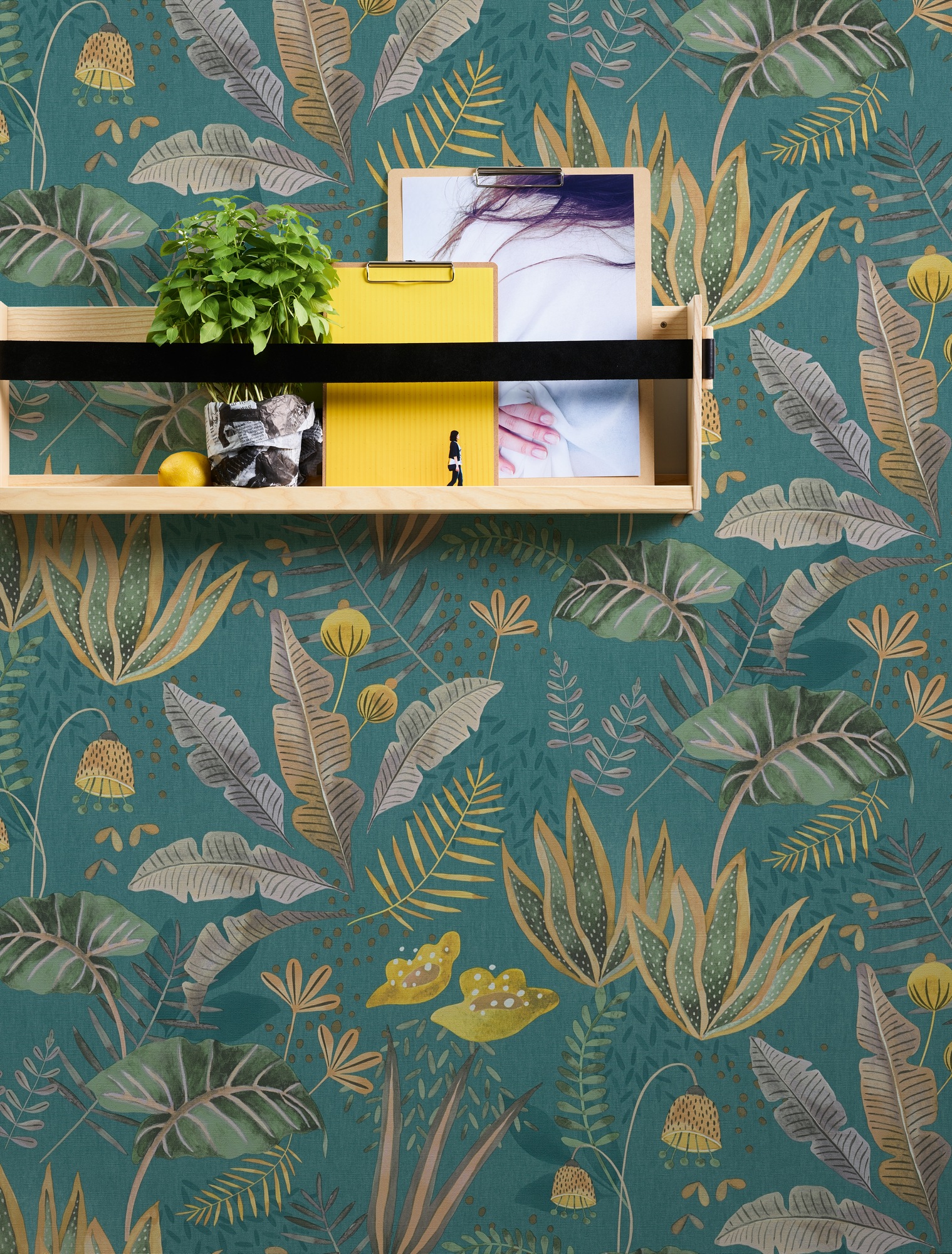 living walls Vliestapete »Famous Garden florale Tapete Mustertapete Pflanzen Blattmotiv«, matt, Vliestapete Blätter für Schlafzimmer Küche Wohnzimmer Floral Design