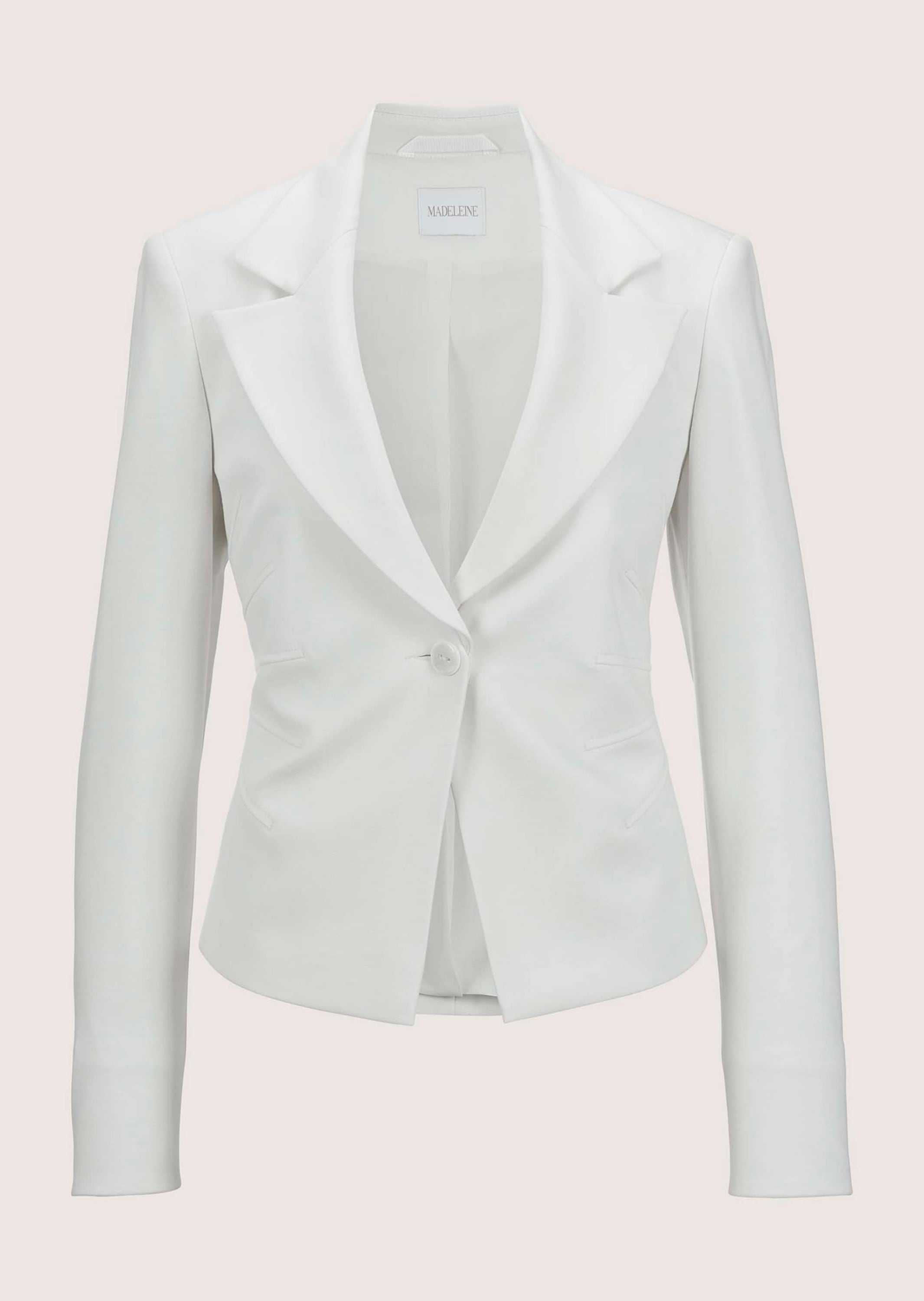 MADELEINE Jerseyblazer "Blazer Kurzer Jersey-Blazer mit Reverskragen"