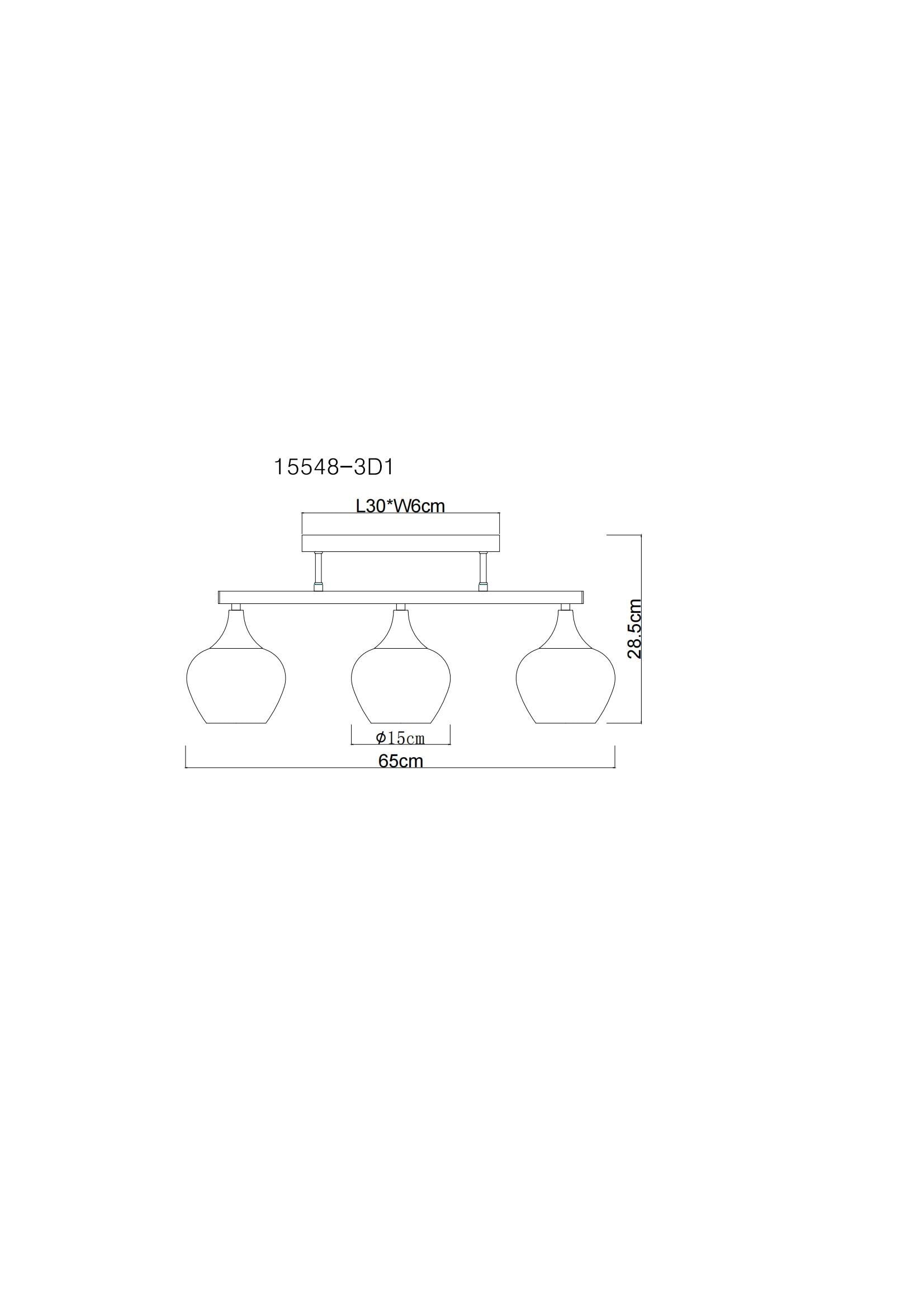 GLOBO LIGHTING Deckenleuchte »MAXY«, Leuchtmittel E27 | ohne Leuchtmittel, Deckenlampe, Essbereich, Gläser, E27 Fassung