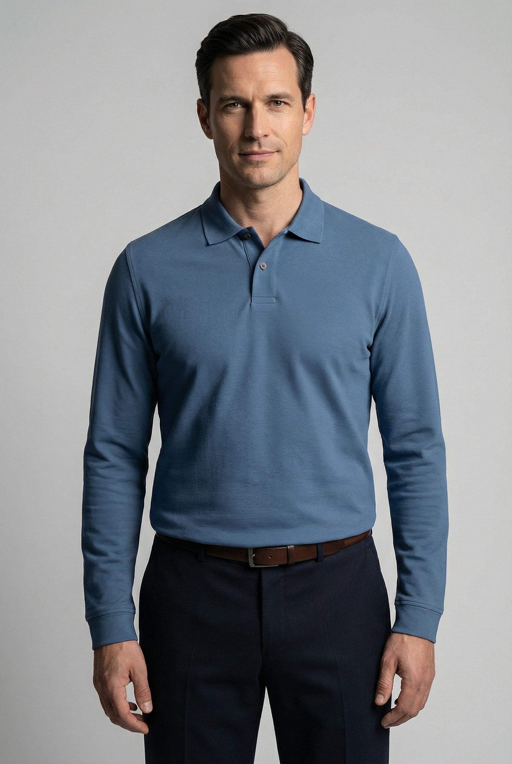 OLYMP Langarm-Poloshirt regular fit, basic, formbeständig günstig online kaufen
