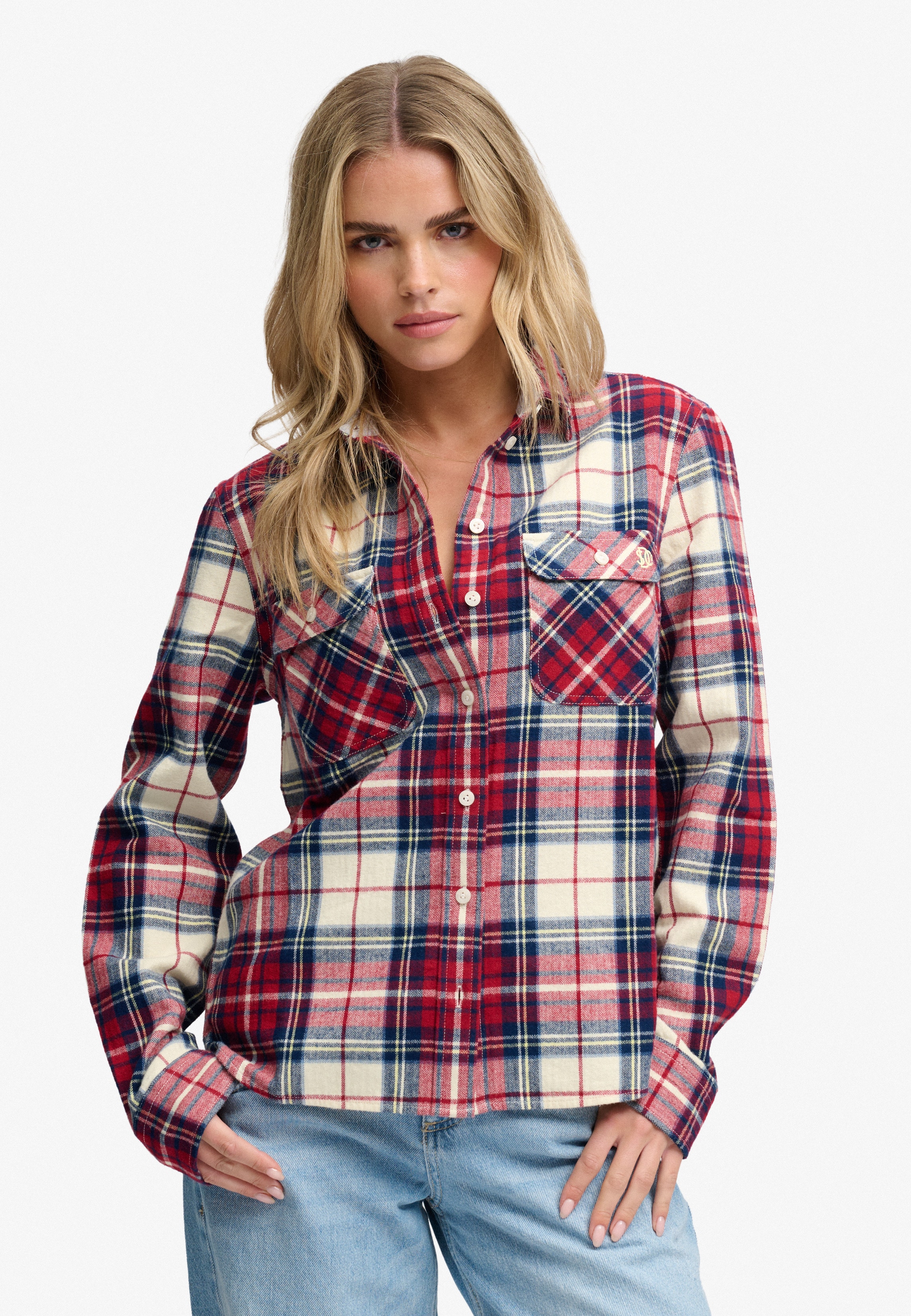 Superdry Karobluse "LUMBERJACK CHECK FLANNEL SHIRT" Baumwolle, relaxed fit, aus weichem Flanell