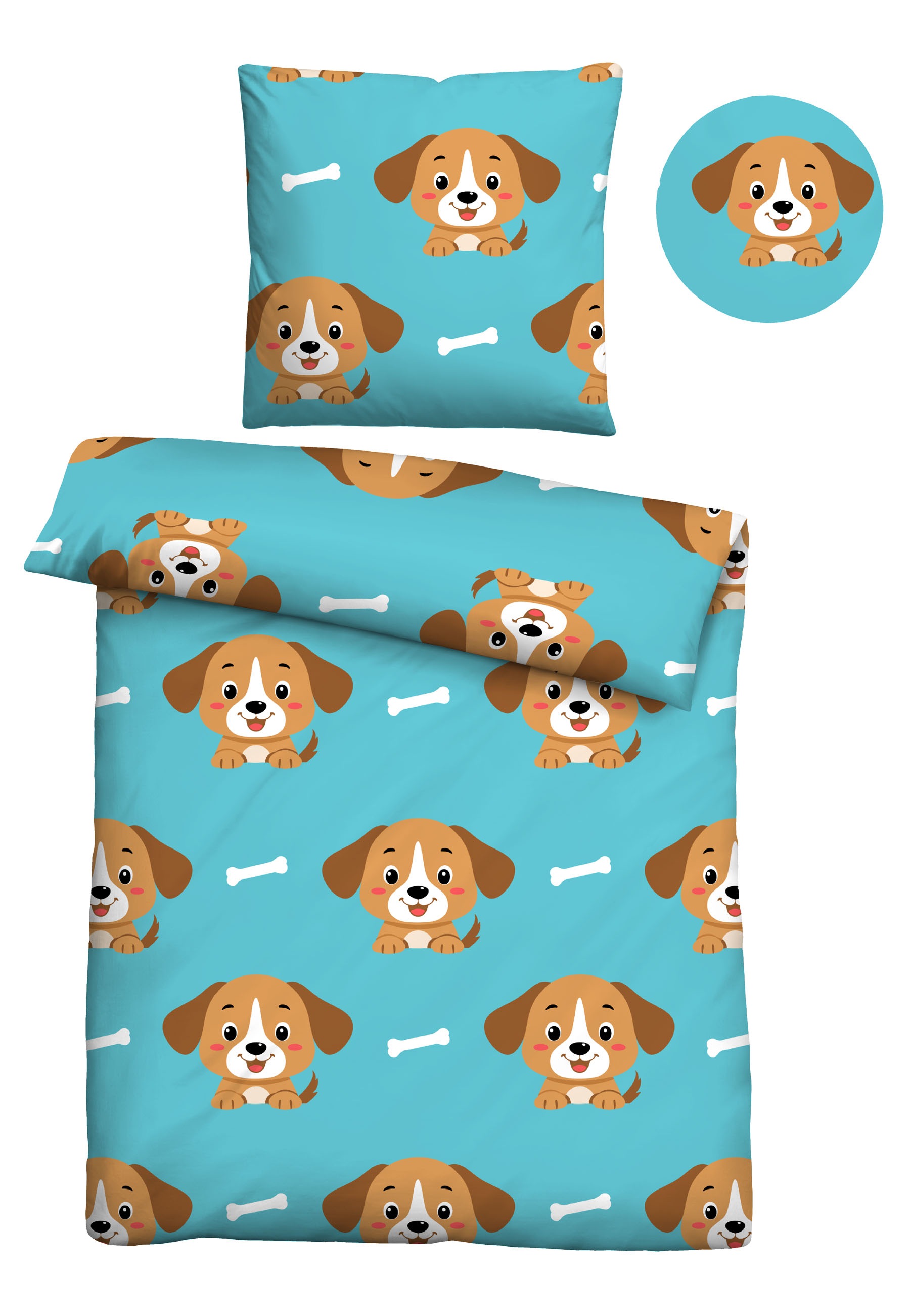 Thumbnail - Castell - Markenbettwäsche Jugendbettwäsche "0330247" 2 Stk. tlg. Polar-Fleece, absolut flauschig, weich + wohlig warm, ...