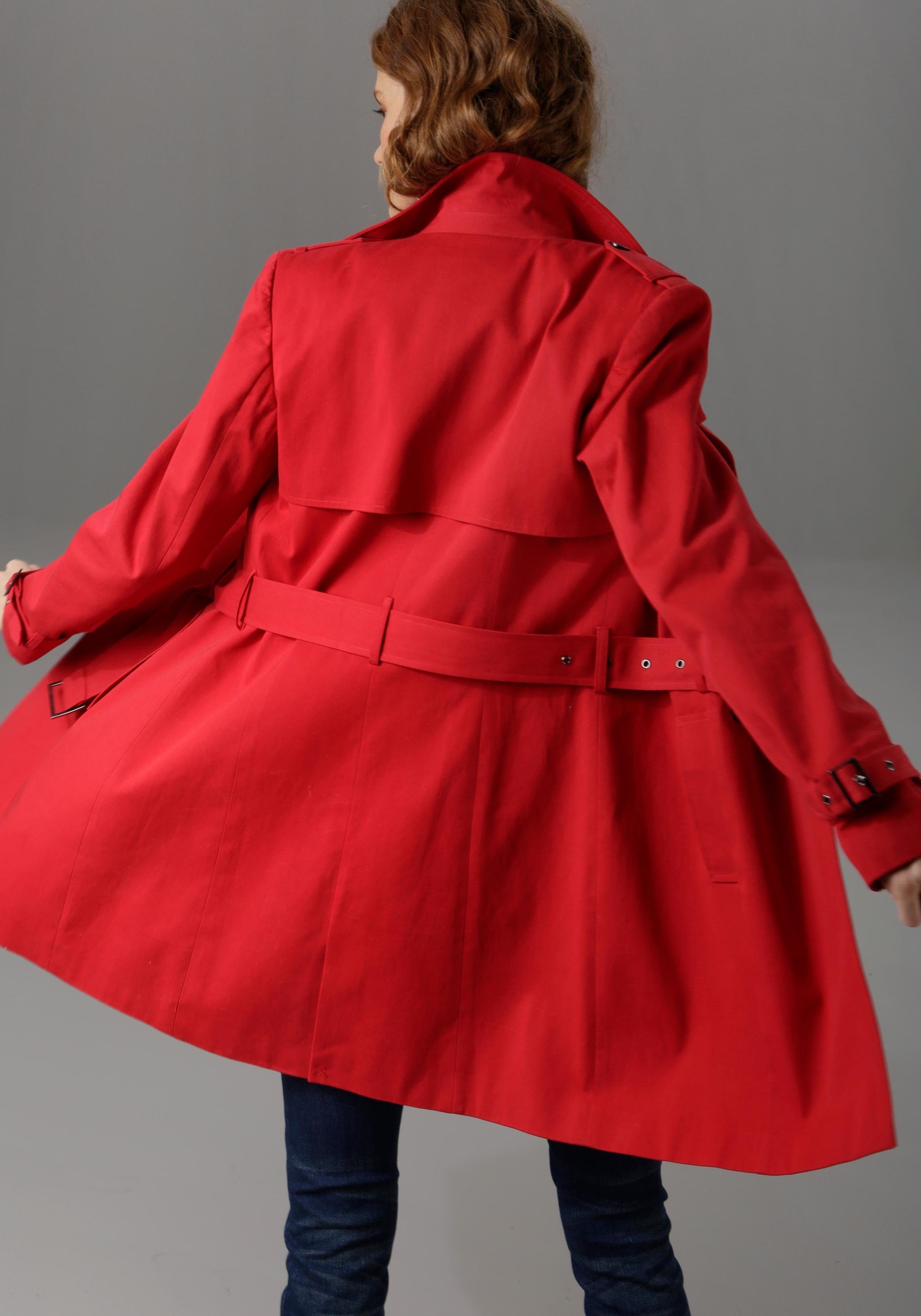 Aniston CASUAL Trenchcoat, mit Gürtel zum Regulieren kaufen | BAUR