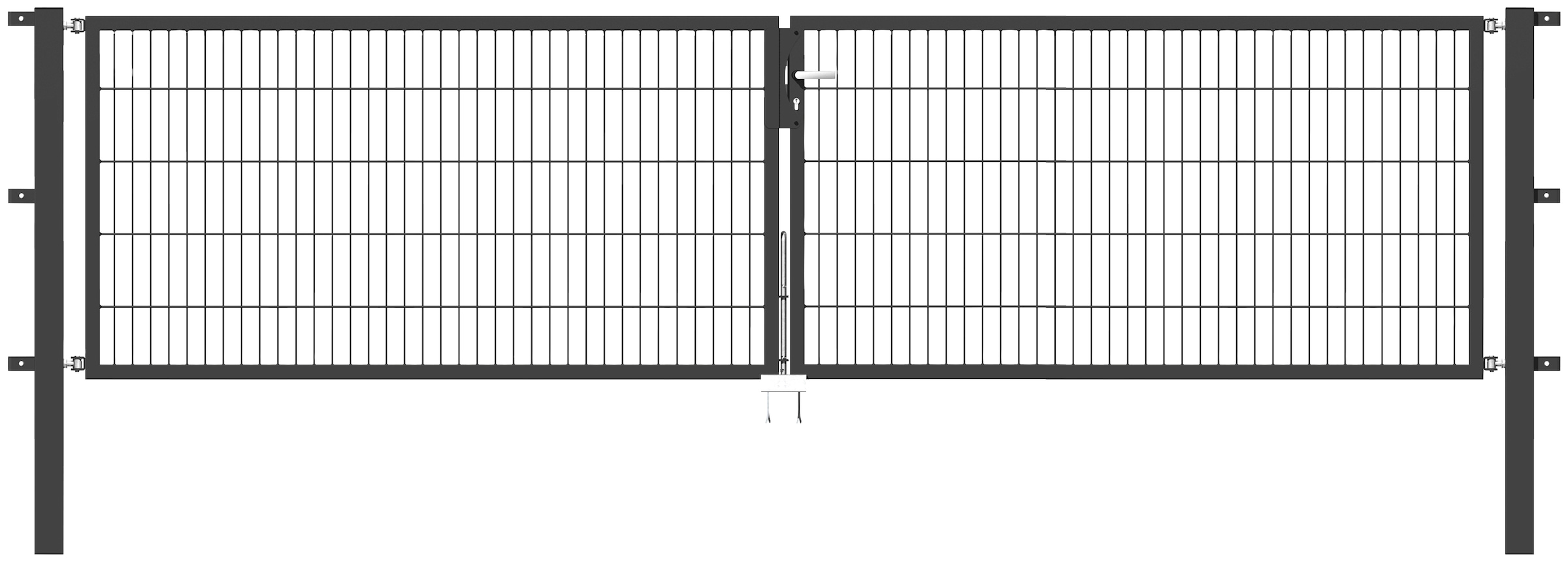 Alberts Zaundoppeltür "Flexo", 400 cm Breite, in versch. Höhen