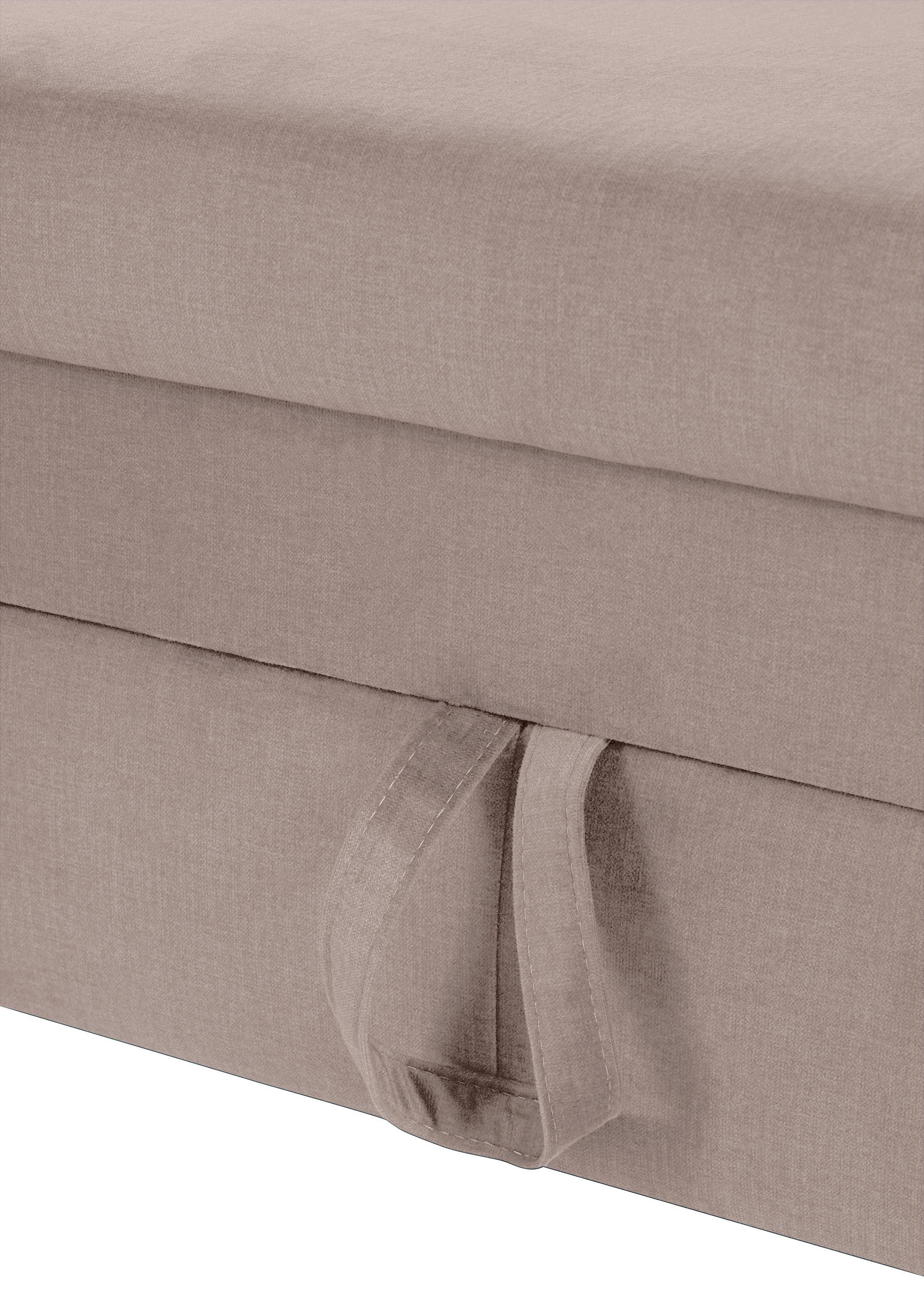 COTTA Polstergarnitur »Morven L-Form« Set,  Set bestehend aus: Ecksofa mit Kopfteilverstellung & Hocker