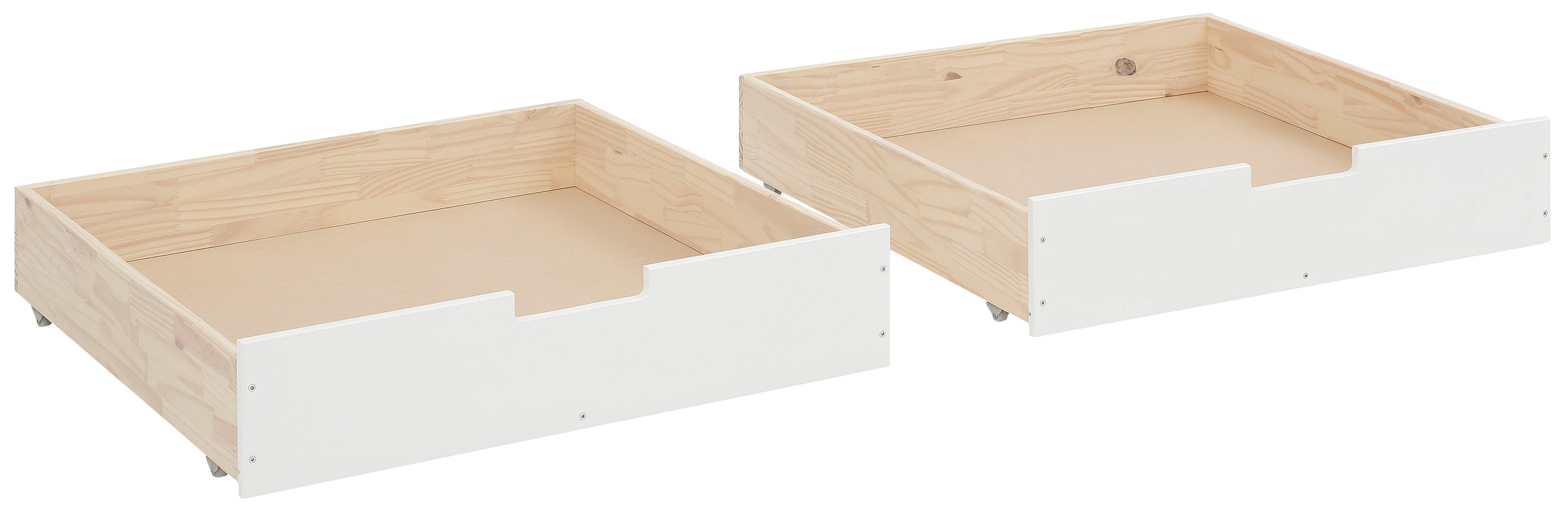 OTTO home Bettschubkasten "Janne" 2er Set, Kiefernholz und MDF, Breite je S günstig online kaufen