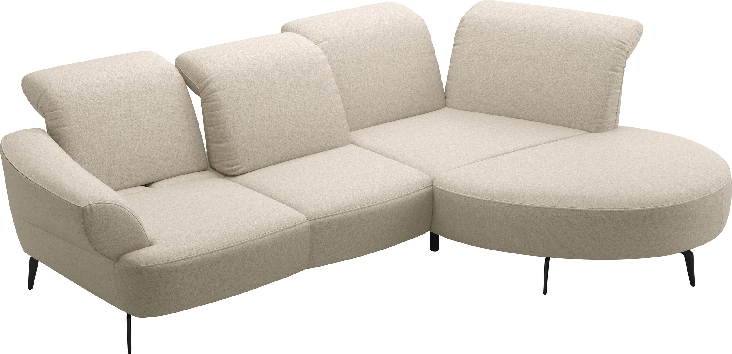 sit&more Ecksofa »Dance«, inkl.System Click&Seat und Sitztiefenverstellung