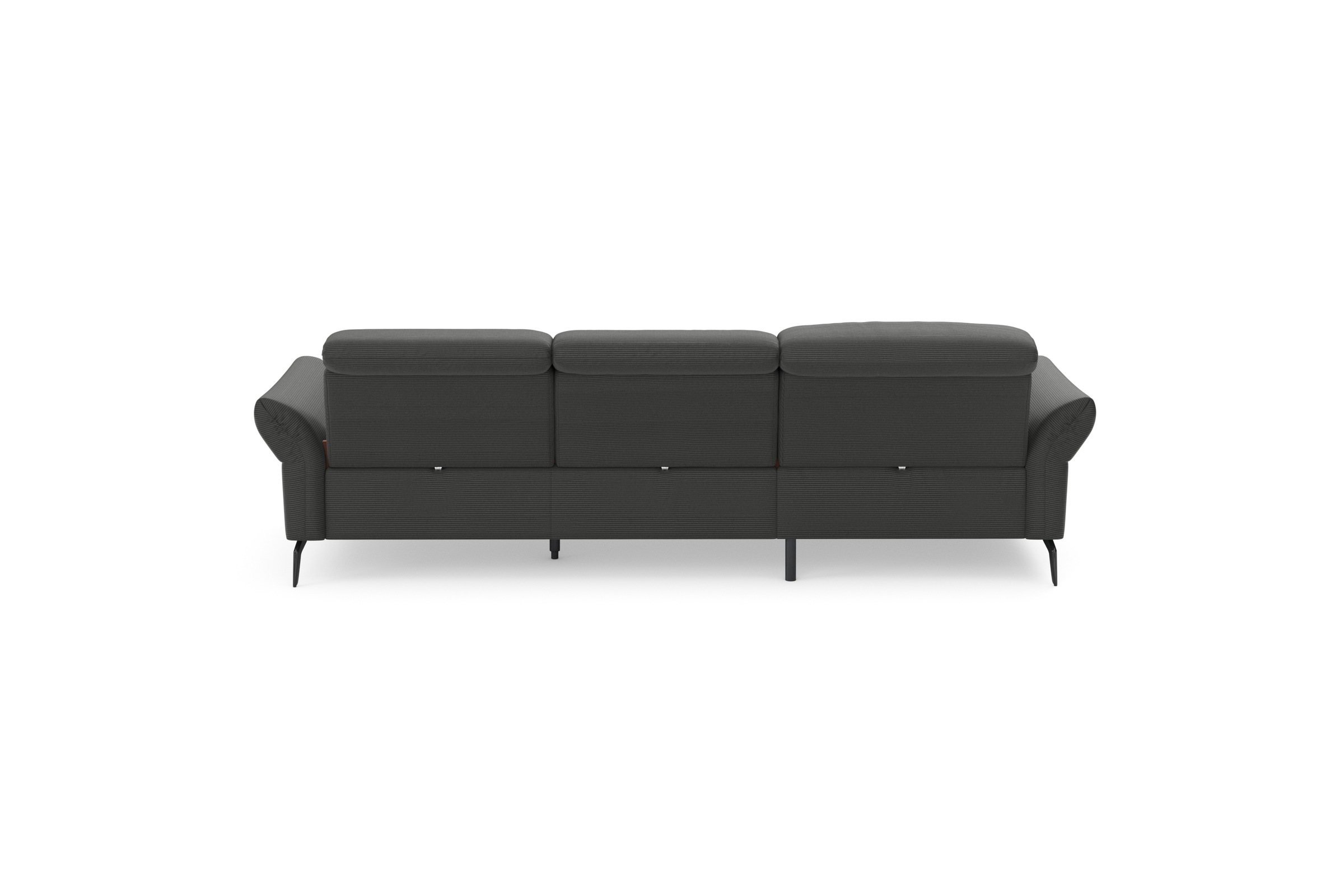 INOSIGN Ecksofa »Coco L-Form«, Sitztiefen-, Arm- und Kopfteilverstellung, Cord-Bezug, Fußhöhe 15 cm