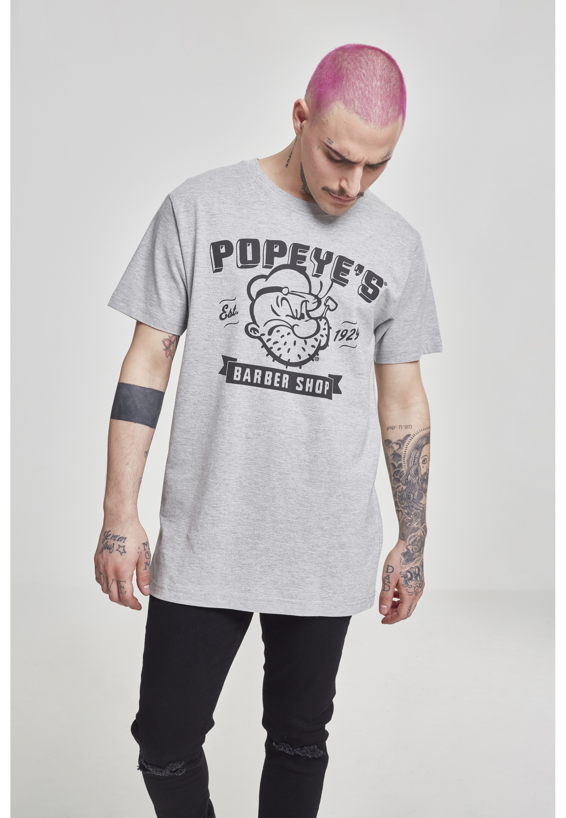 Merchcode T-Shirt »Merchcode Herren Popeye Barber Shop Tee« 1