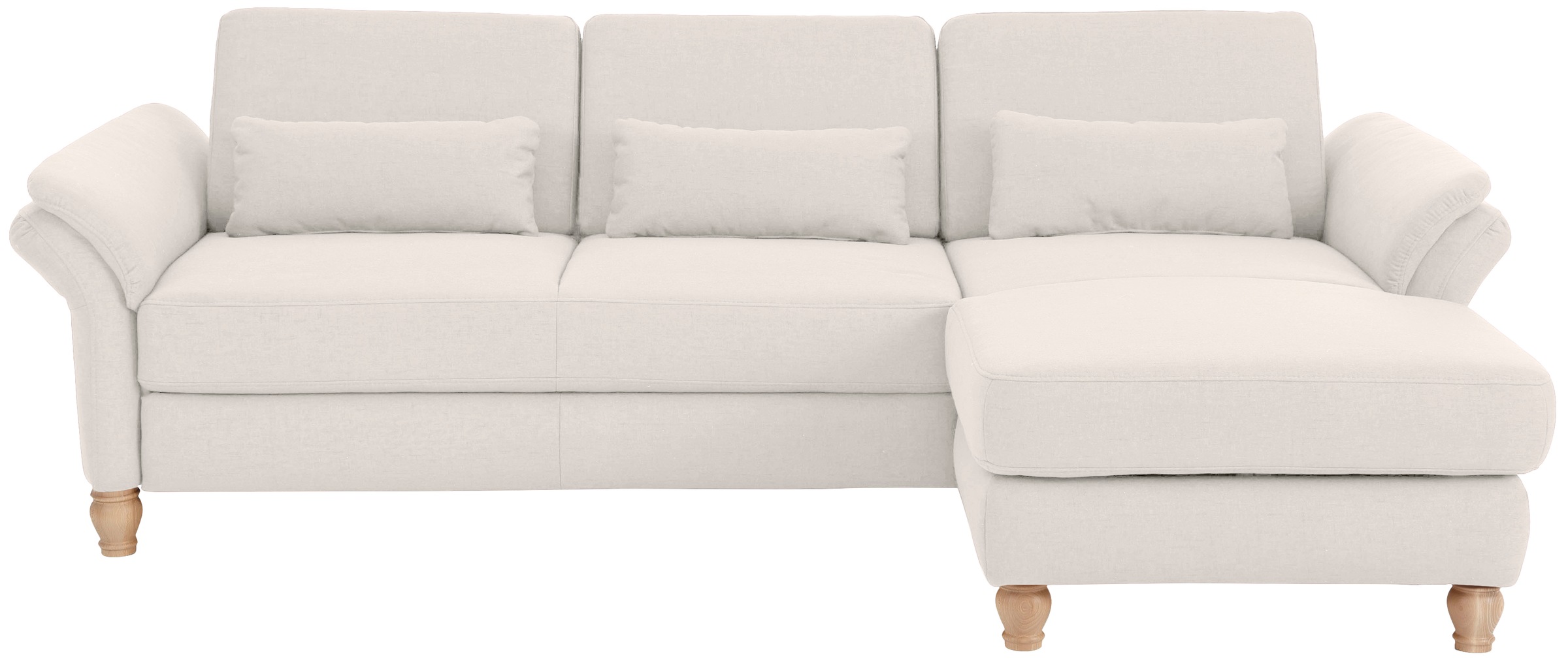 Home affaire Ecksofa »Palace L-Form« incl. Sitztiefenverstellung, wahlweise mit Bettfunktion und Stauraum