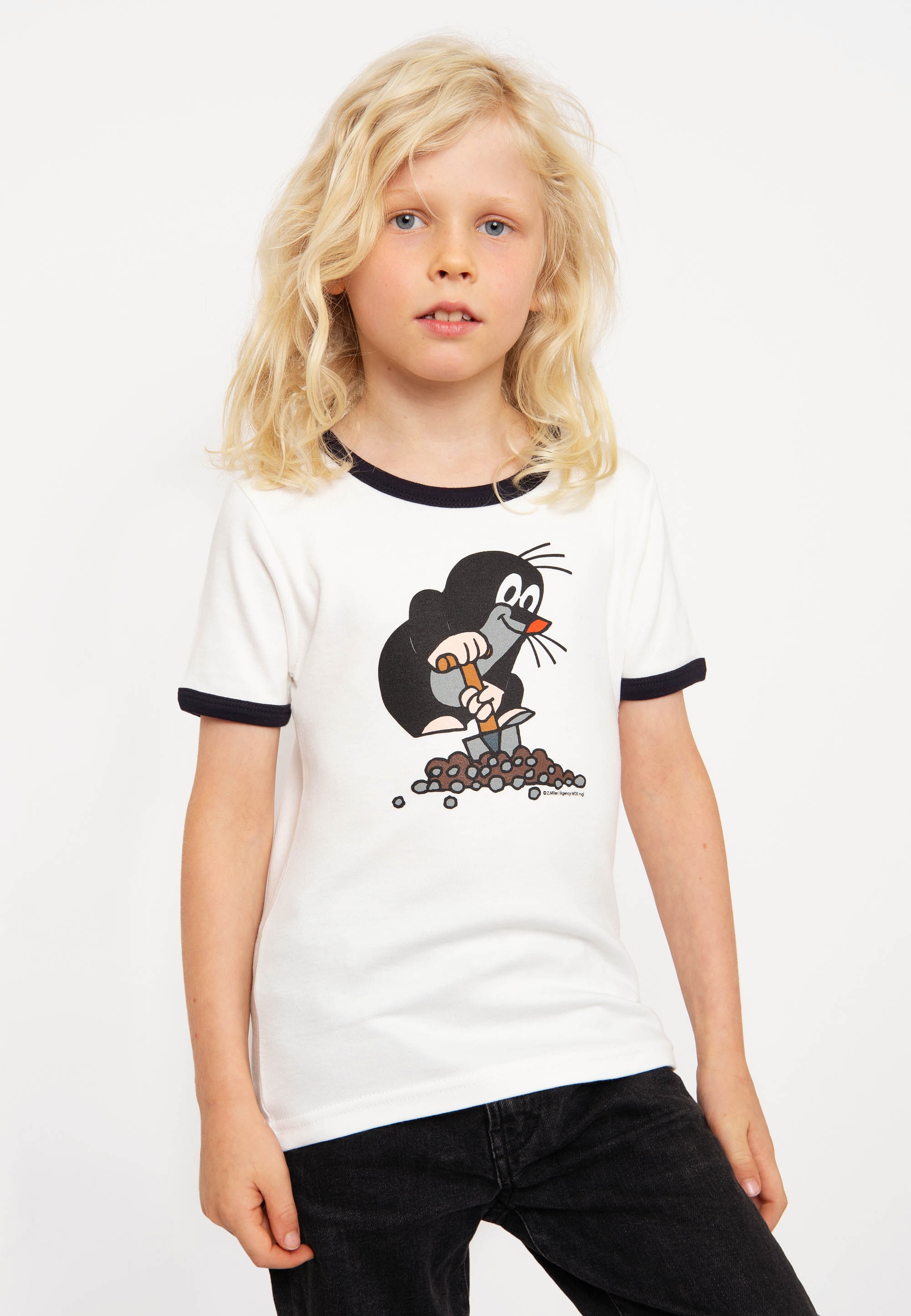 online mit Kleine »Der Maulwurf«, kaufen | T-Shirt Frontdruck niedlichem BAUR LOGOSHIRT