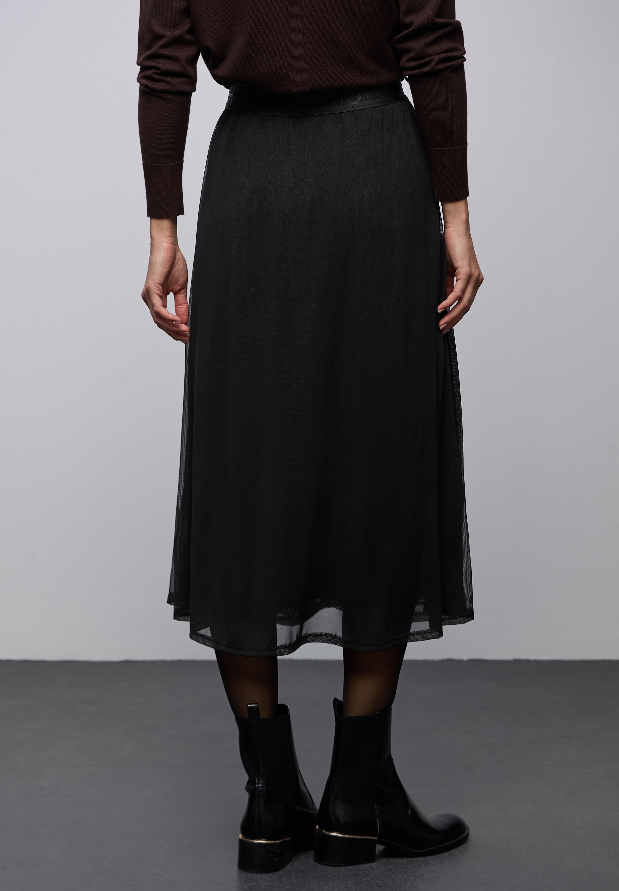 STREET ONE Meshrock 3/4 Länge mit Gummizug