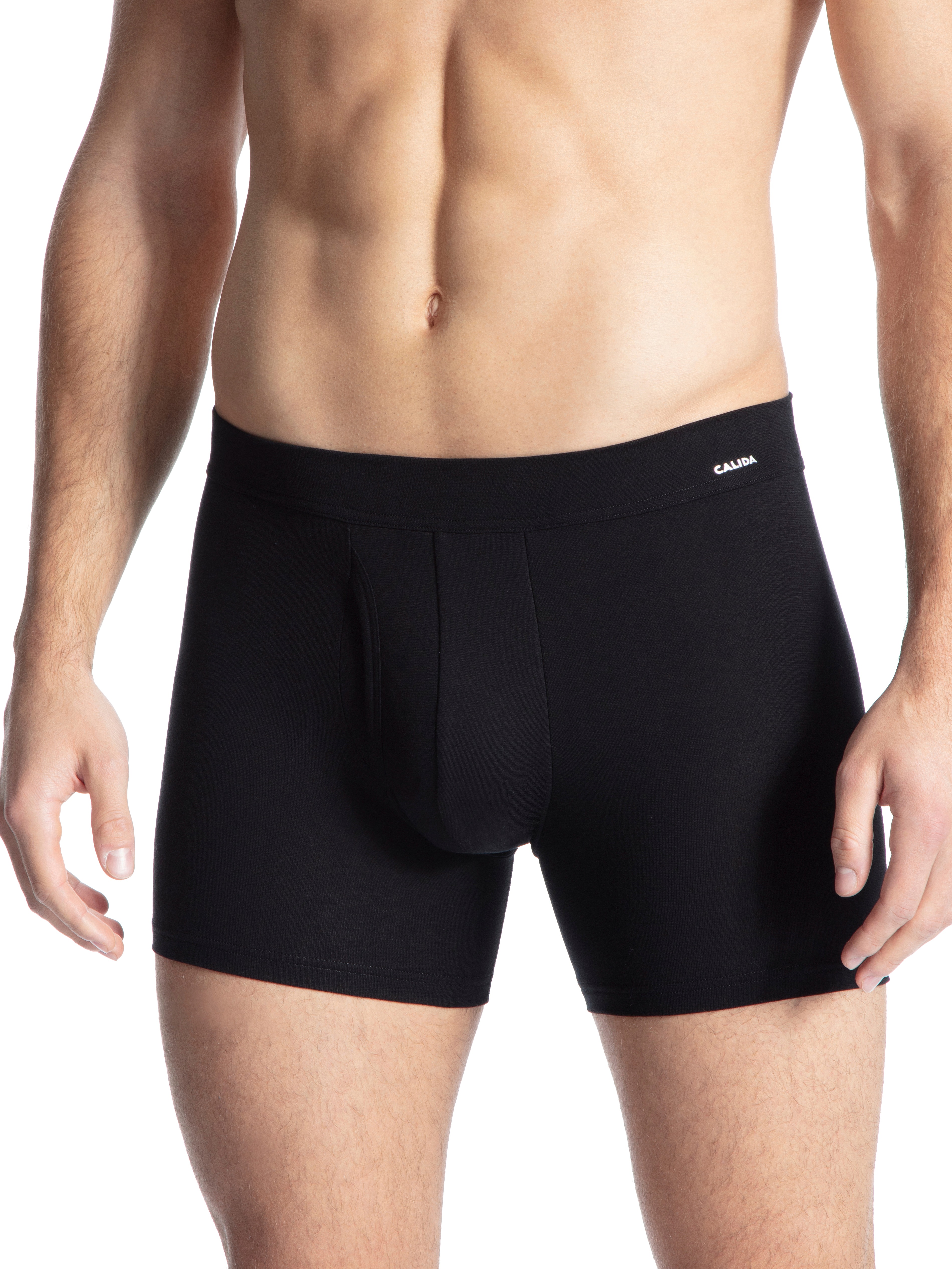 Thumbnail - CALIDA Boxer "Evolution" Logo-Schriftzug, Single Jersey, ohne Eingriff