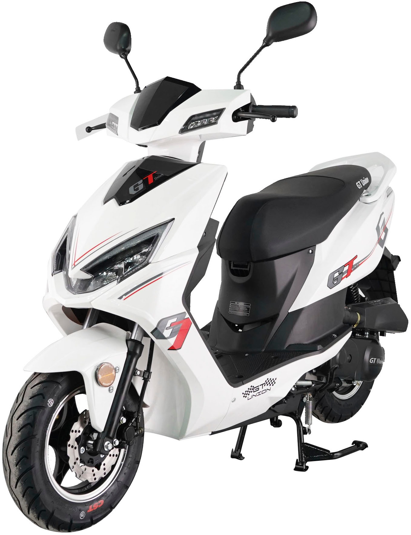 GT UNION Motorroller "Sonic X 45", ohne Topcase, 45 km/h, schwarz, Motorroller, Luftgekühlter Motor