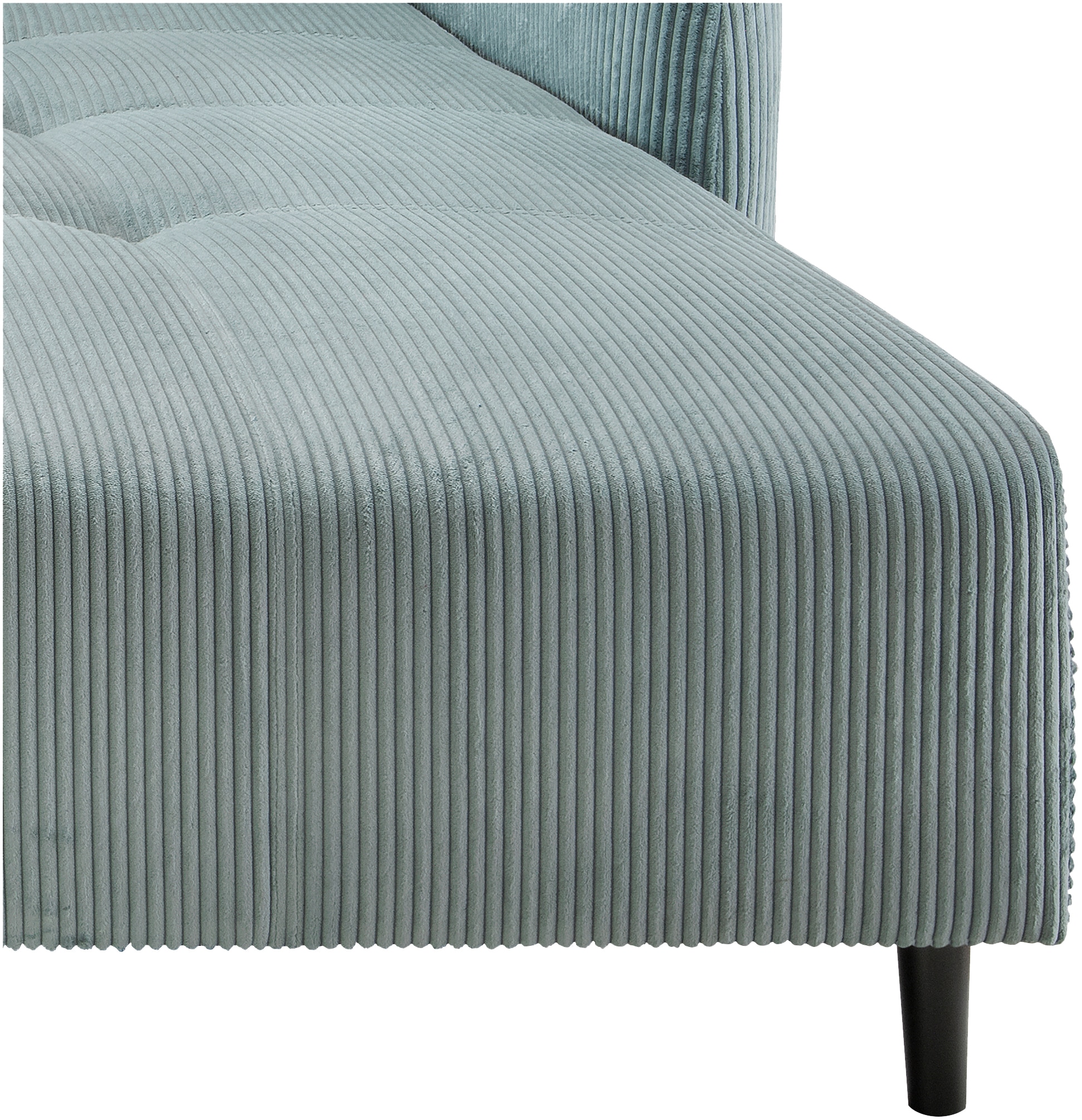 INOSIGN Ecksofa »Mara, L-Form, aktueller Cord Bezug und tolle Farben, schmale Armlehnen«, whlw. mit Bettfunktion,Recamiere links/rechts montierbar, Breite 238cm
