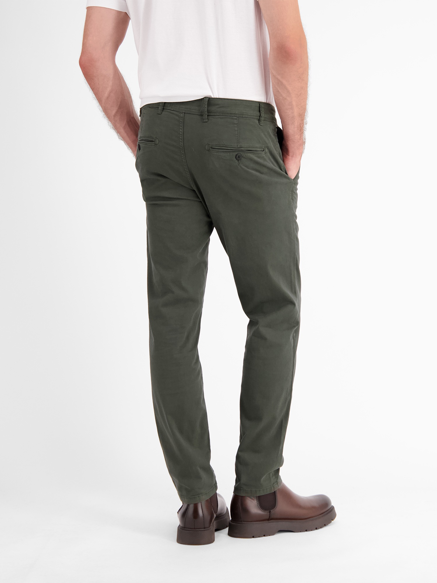 LERROS Basic Chino Hose Grün 31/32 3