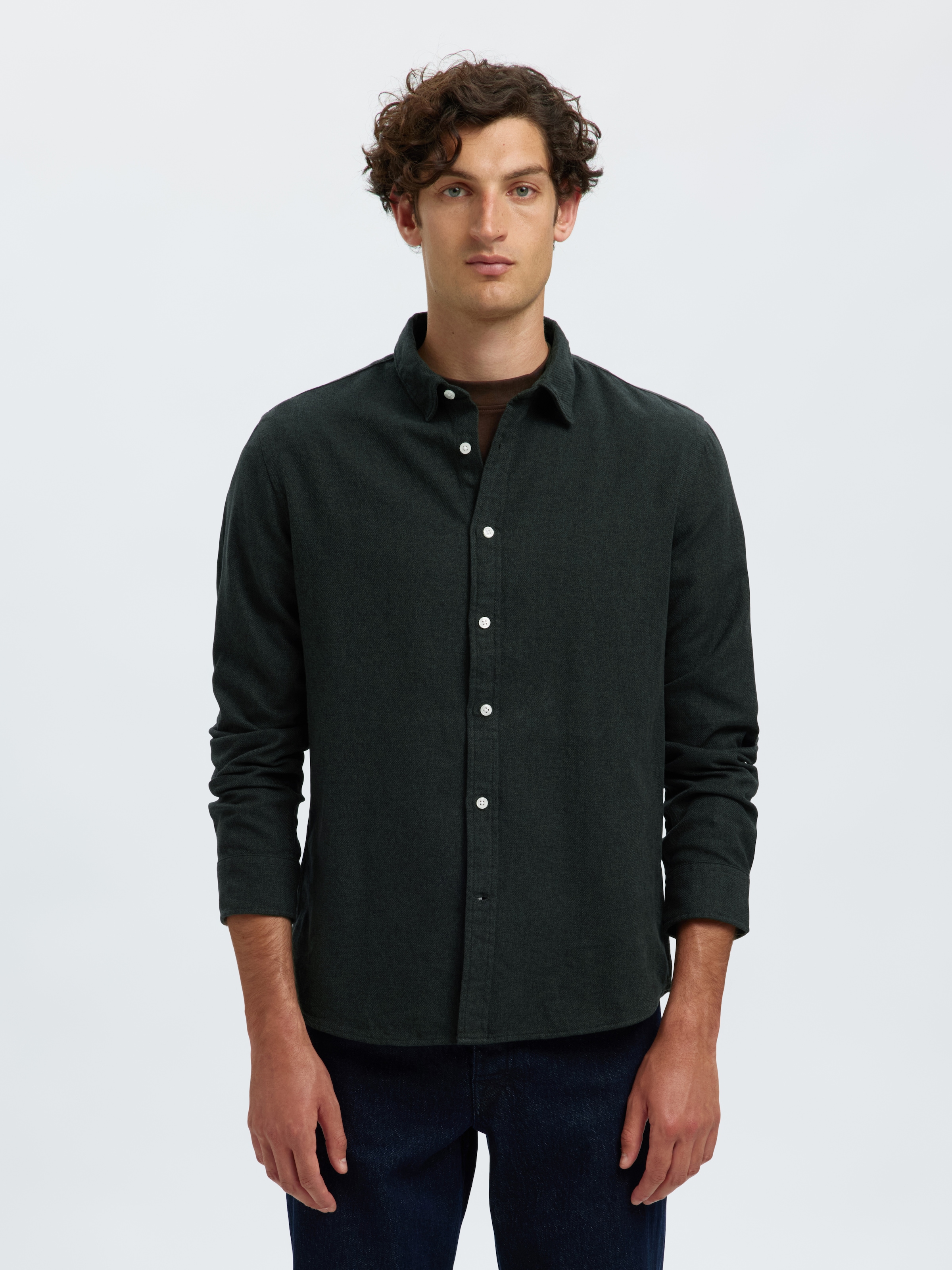 SELECTED HOMME Langarmhemd "SLHREGNOAH BRUSHED TWIST SHIRT LS NOOS" günstig online kaufen